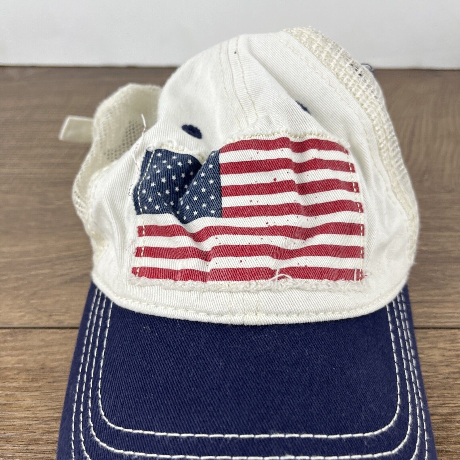 Other American Flag Hat USA White Hat Adjustable Adult Size Hat Ca Size ONE SIZE - 5 Thumbnail