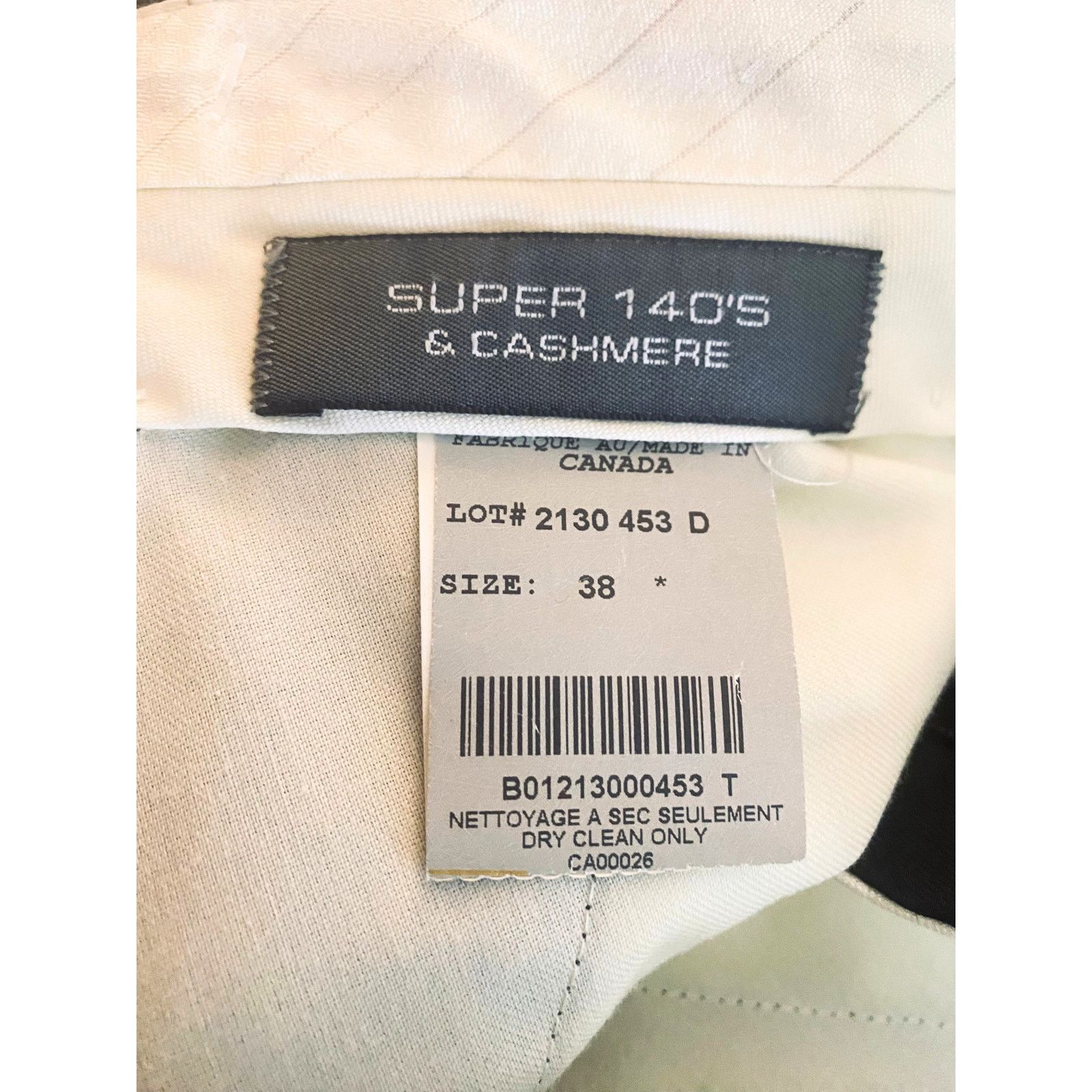 Samuelsohn Super 140’s Wool & Cashmere Dress Pants Size 38 Size US 38 / EU 54 - 5 Thumbnail