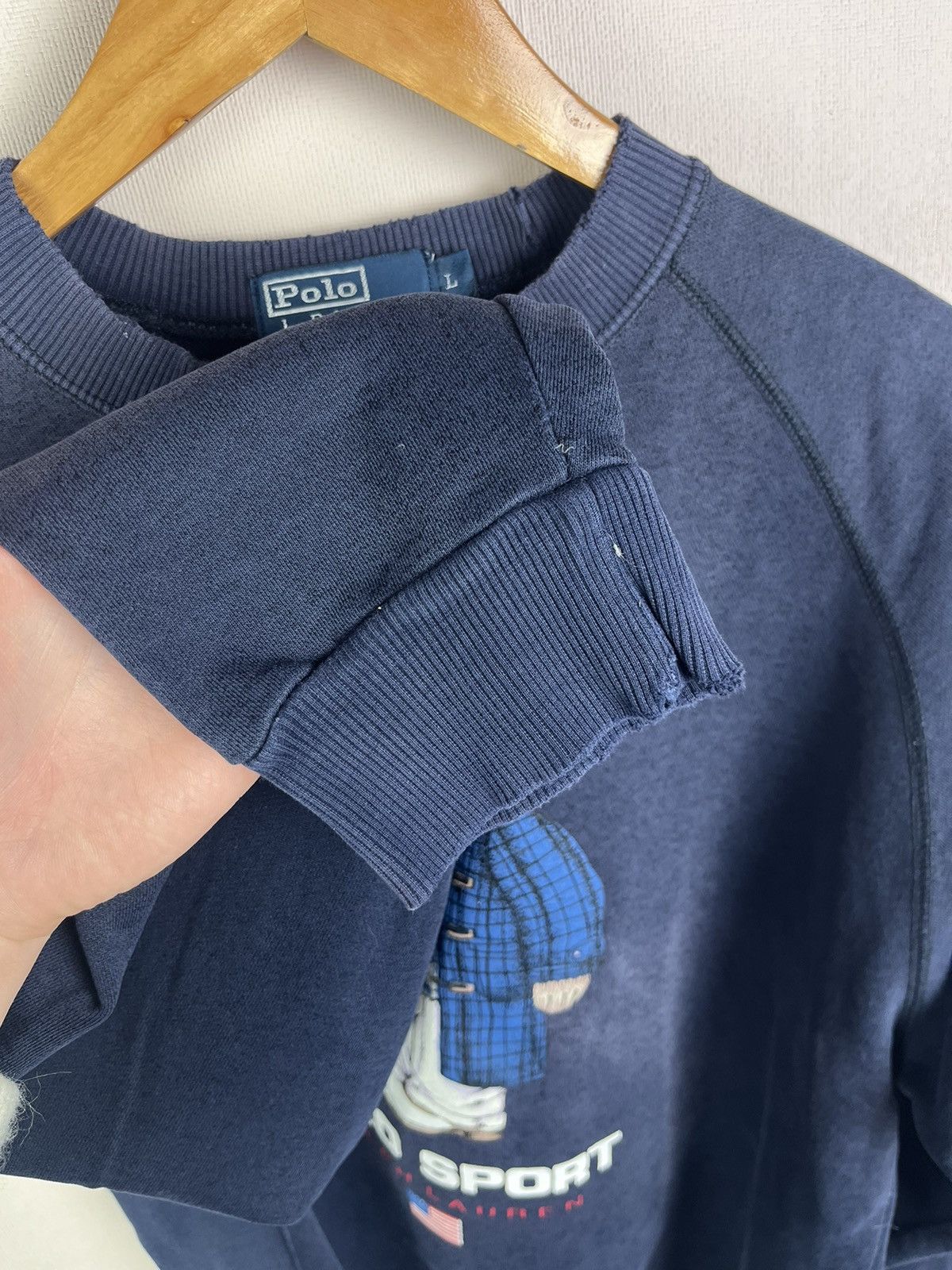 Polo Ralph Lauren Vintage Ralph Lauren Polo Sport Bear Sweatshirt Blue Size L Size US L / EU 52-54 / 3 - 7 Thumbnail