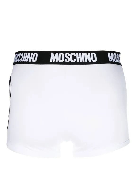 Moschino o1y0225 Size : S / Logo Boxer in White Size ONE SIZE - 3 Thumbnail