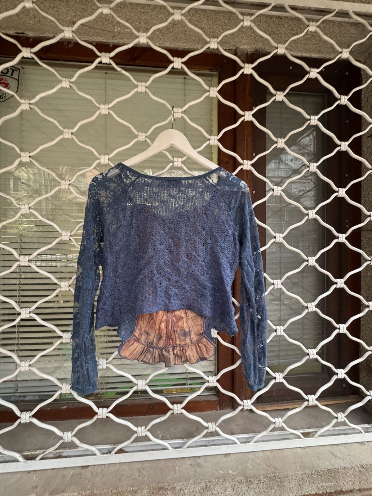 Vintage Y2K Fairy Grunge Lace Corset Top Front Ruffle JL Design S M Size S / US 4 / IT 40 - 7 Thumbnail