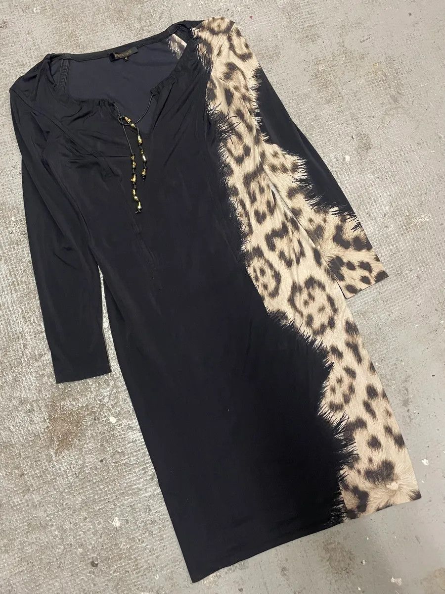 Roberto Cavalli Roberto Cavalli Black Leopard Faded Long Dress Size M / US 6-8 / IT 42-44 - 5 Thumbnail