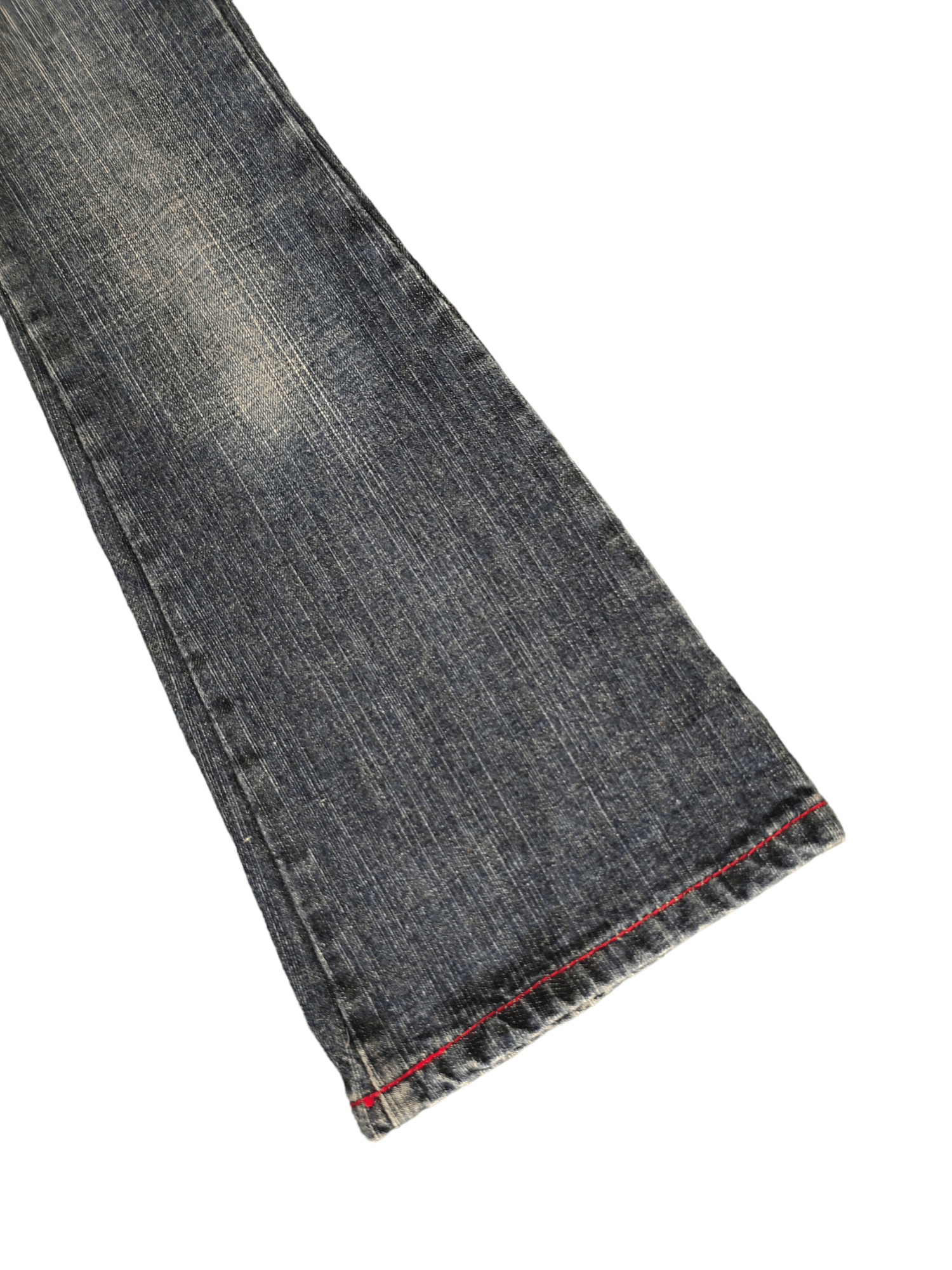 Fiorucci Flare Jeans Fiorucci Double Waist Boot Cut Low Rise Mudmax Size 25" / US 0 / IT 36 - 8 Thumbnail