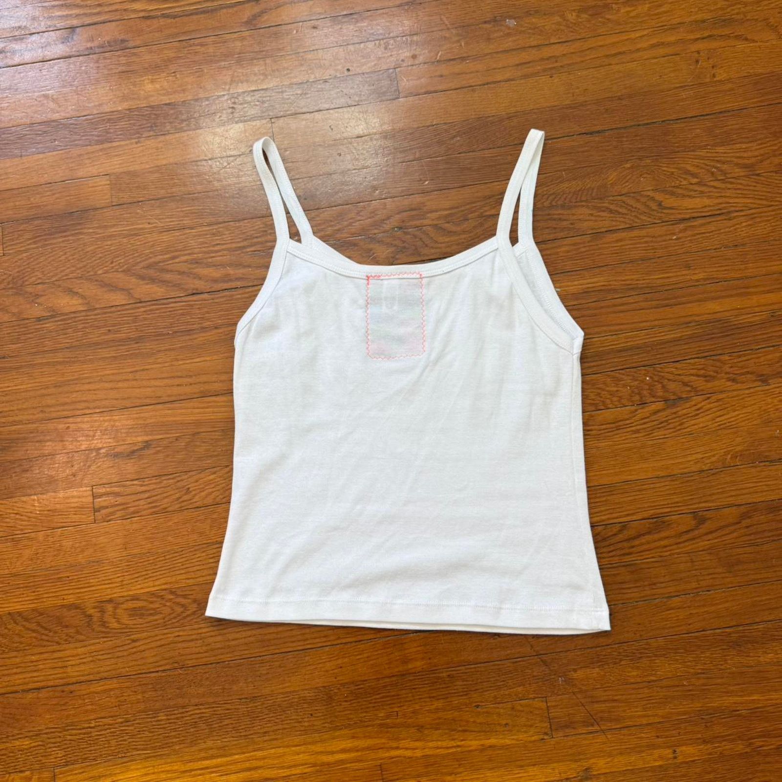 Los Angeles Apparel y2k graphic baby tee spaghetti tank zig zag superfan ✦ Size M / US 6-8 / IT 42-44 - 7 Thumbnail