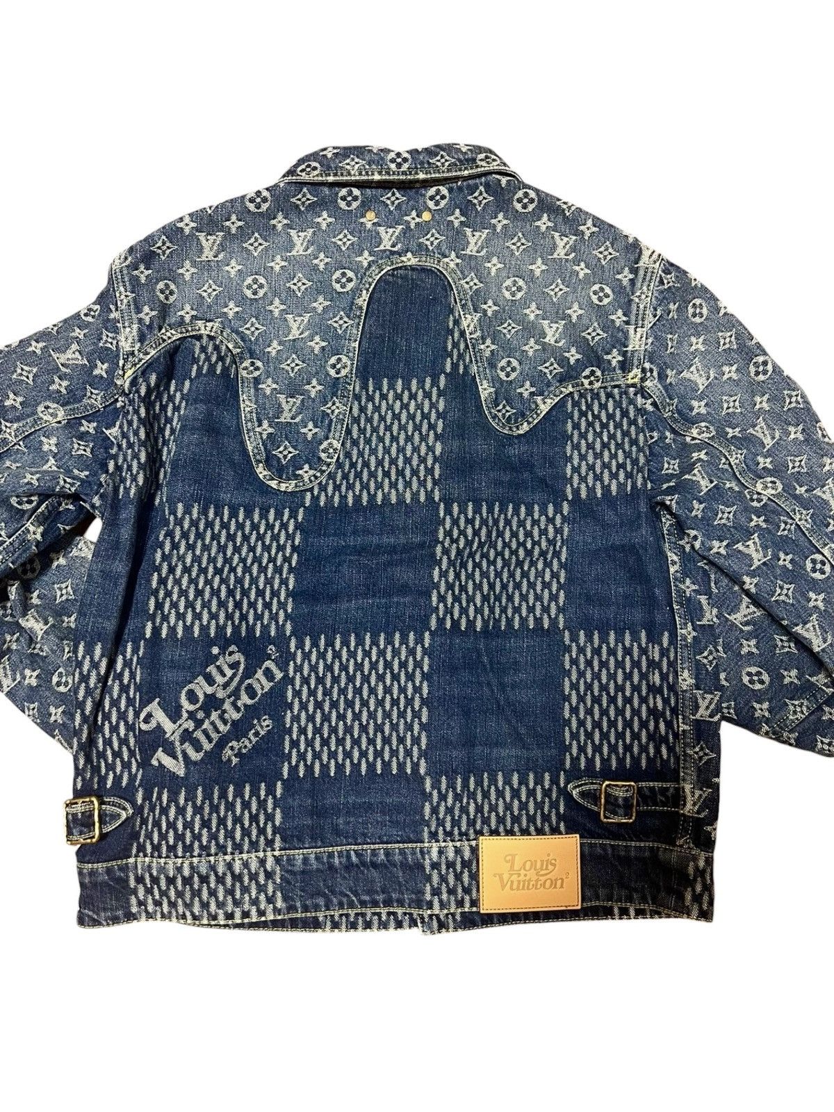 Louis Vuitton × Nigo Louis Vuitton x Nigo 50 Patchwork Monogram Denim Jacket Size US M / EU 48-50 / 2 - 2 Thumbnail