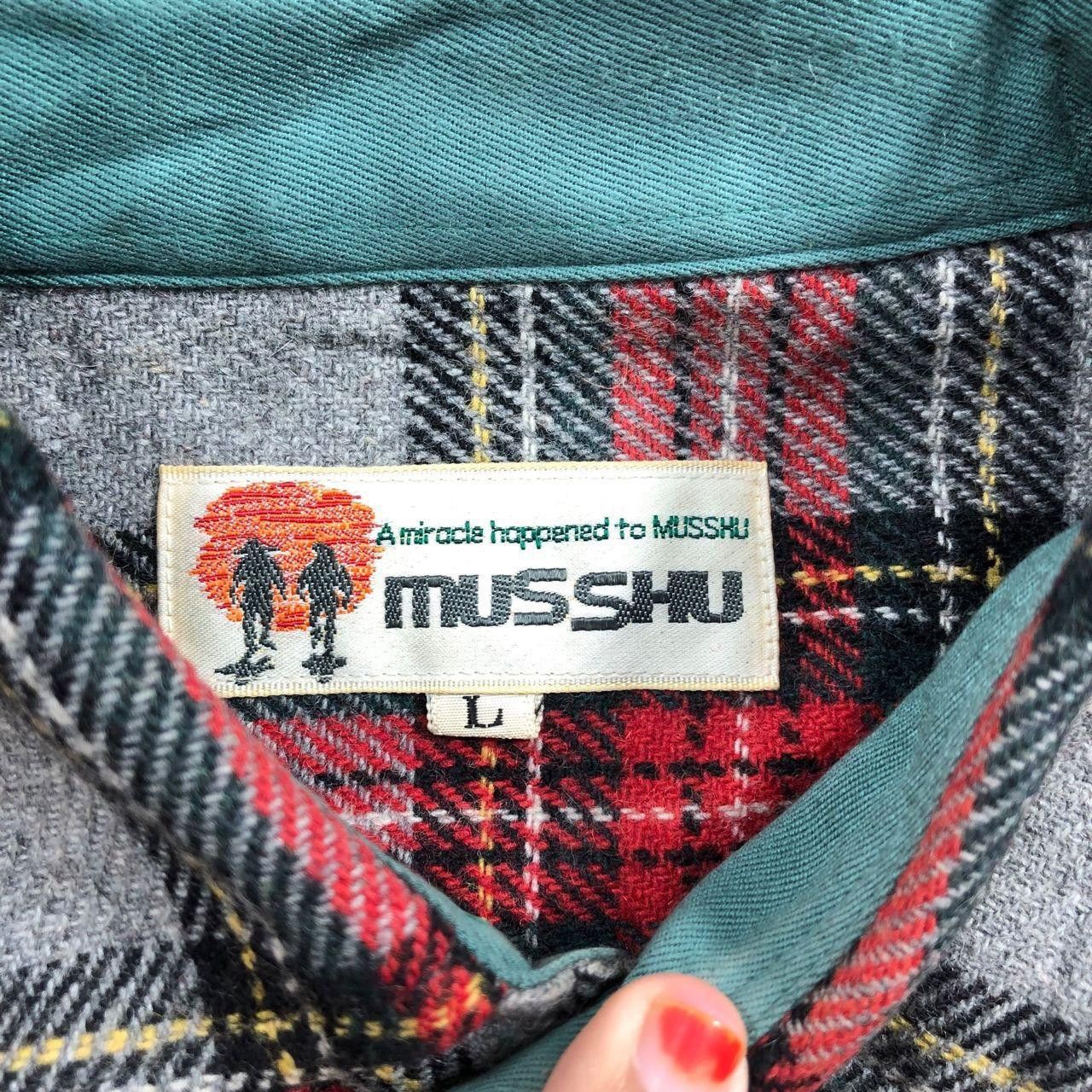 Other MUSSHU JAPAN Pocket Tartan Casual Tee Shirt Western Plaids Size US L / EU 52-54 / 3 - 5 Thumbnail