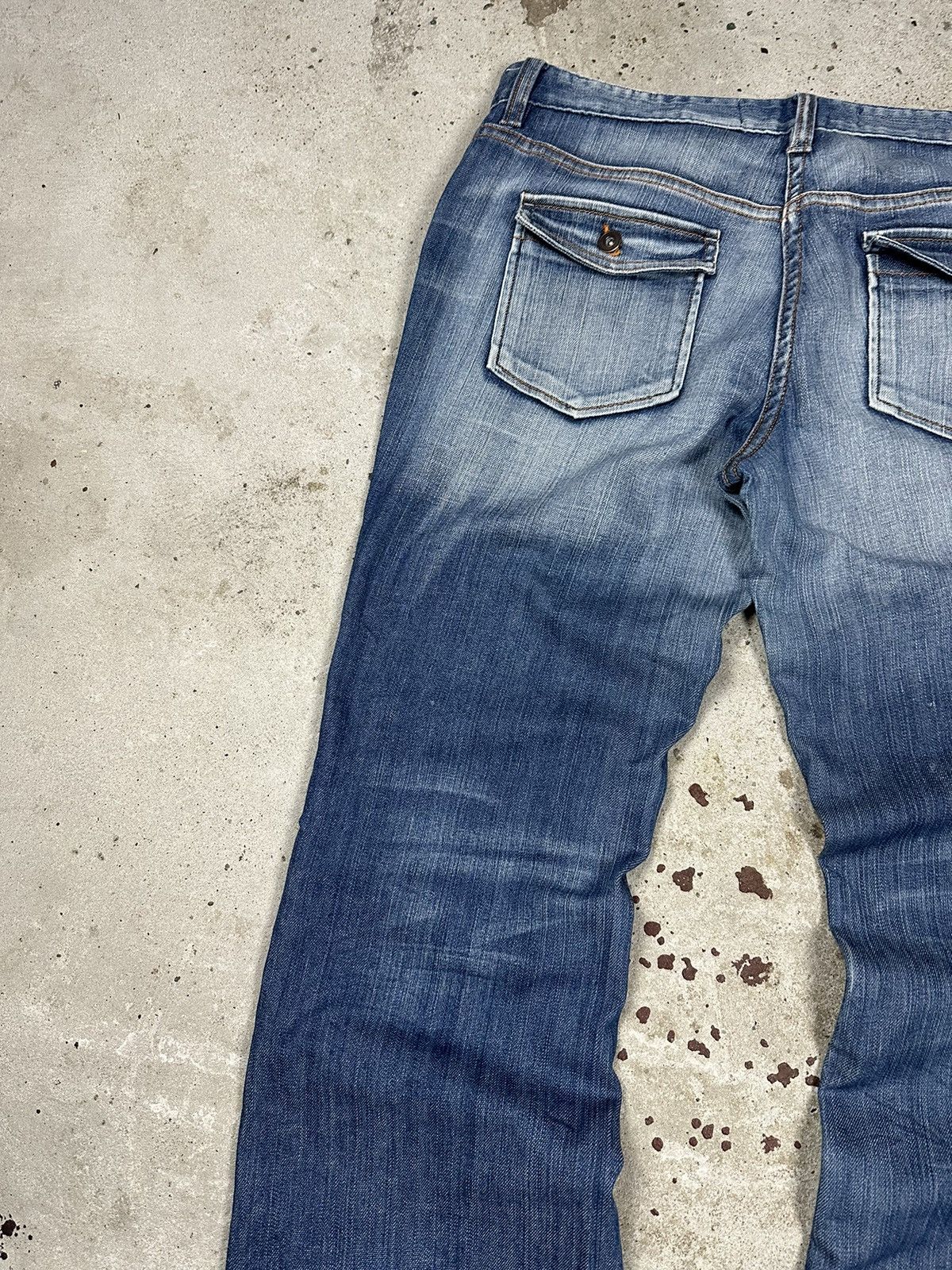 If Six Was Nine × Japanese Brand × Vintage Vintage Y2K Flare Cargo Carpenter Denim Pants Jeans Bootcut Size US 32 / EU 48 - 10 Thumbnail