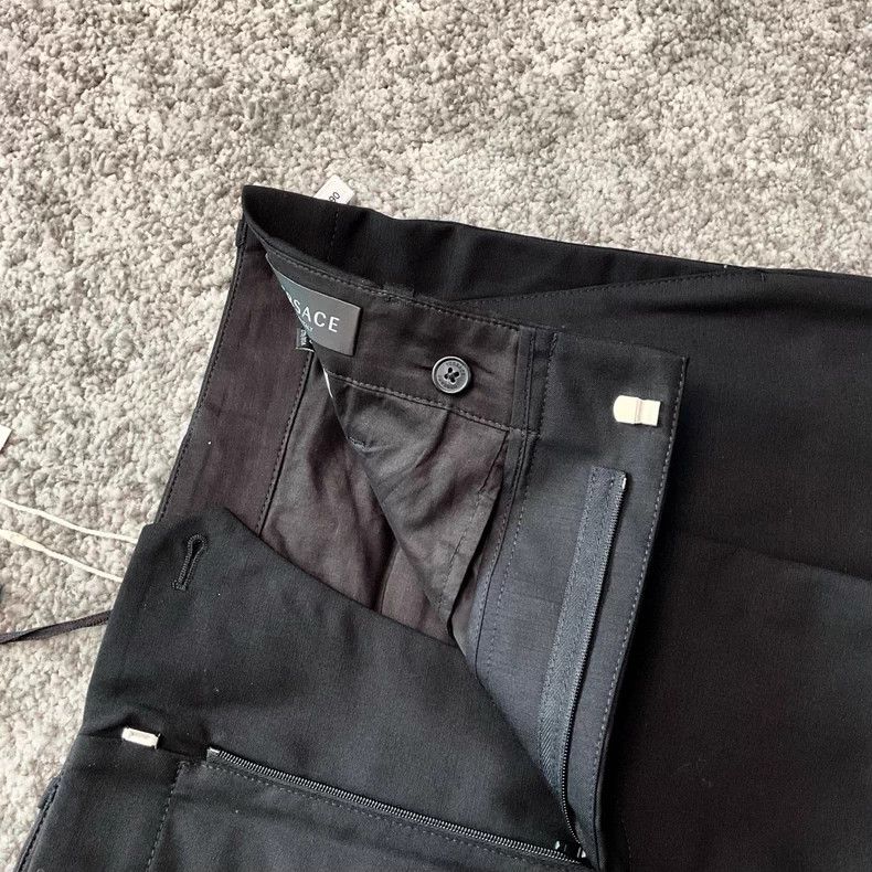 Versace Versace Wool wide-leg pants with a mid-high waist Size 30" / US 8 / IT 44 - 5 Thumbnail
