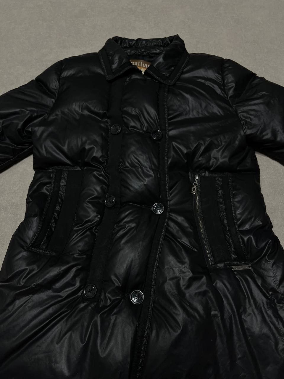 John Galliano John Galliano Women`s Down Puffer Coat Vintage Black Jacket Size M / US 6-8 / IT 42-44 - 6 Thumbnail