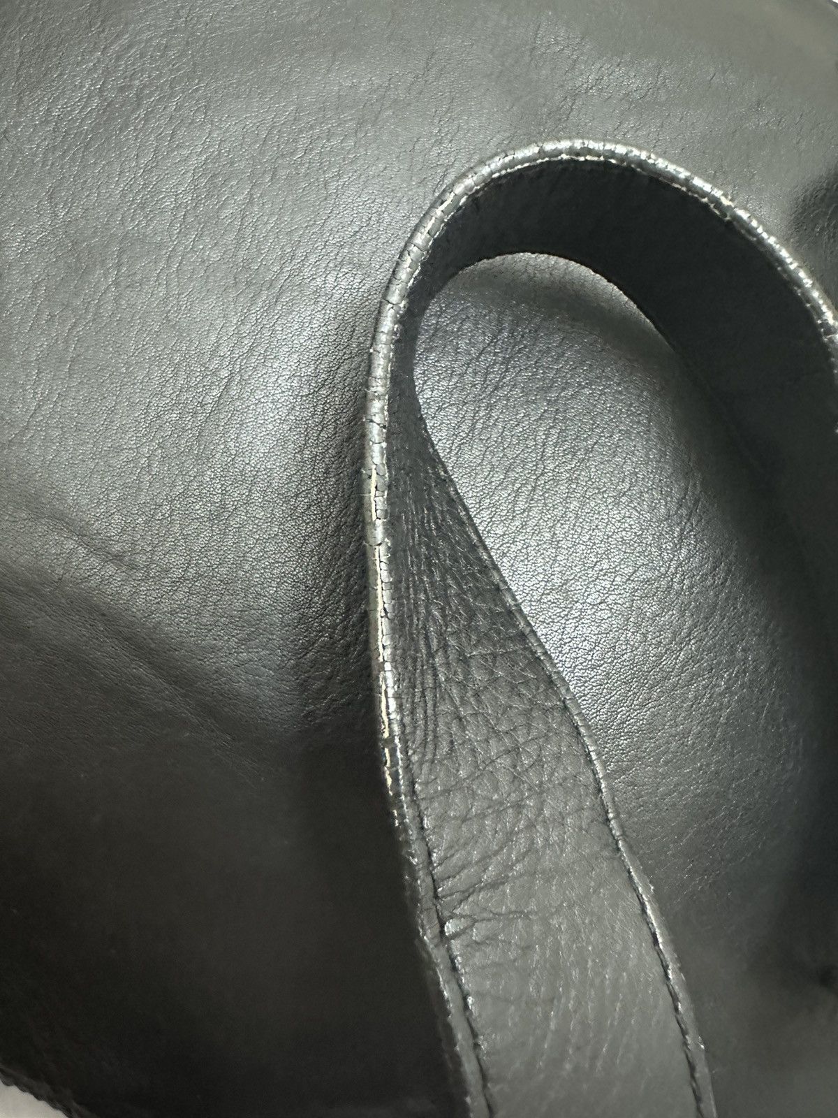 Yohji Yamamoto RARE‼️ KAWA-KAWA JAPAN BY YOHJI YAMAMOTO FULL LEATHER BAGPACK Size ONE SIZE - 11 Thumbnail