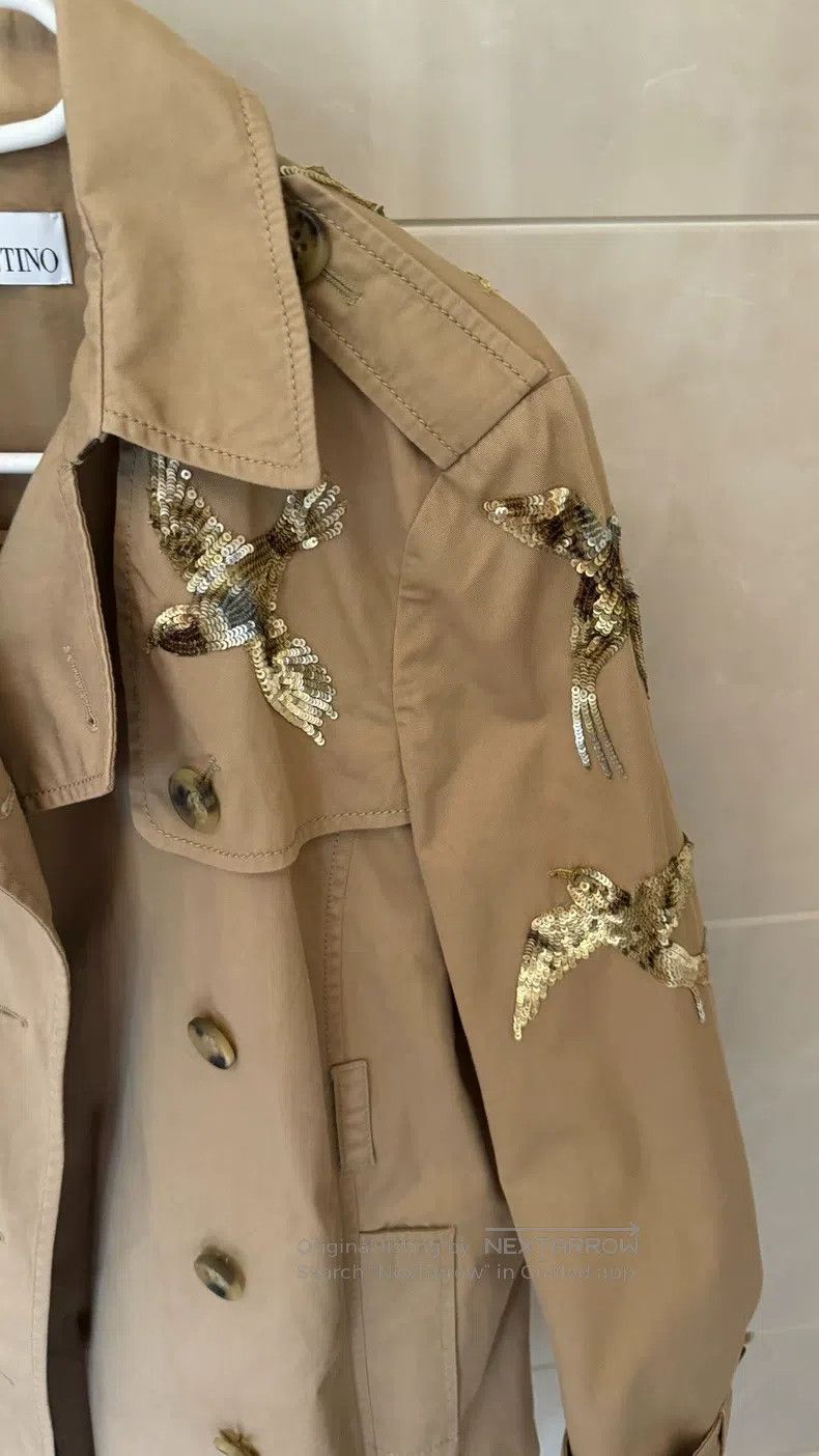 Valentino Valentino Swallow embroidered heavy work trench coat Size XS / US 0-2 / IT 36-38 - 2 Thumbnail