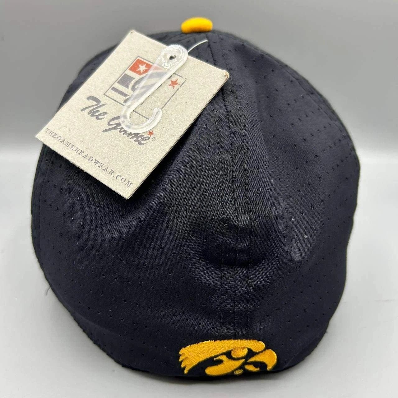 The Game Iowa Hawkeyes NCAA Hat Men Black M-L The Game Stretch Fitted Size ONE SIZE - 7 Thumbnail