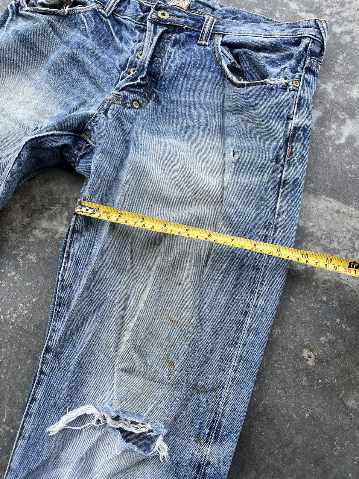 Prps × Vintage Prps Trashed Denim Size US 34 / EU 50 - 11 Thumbnail