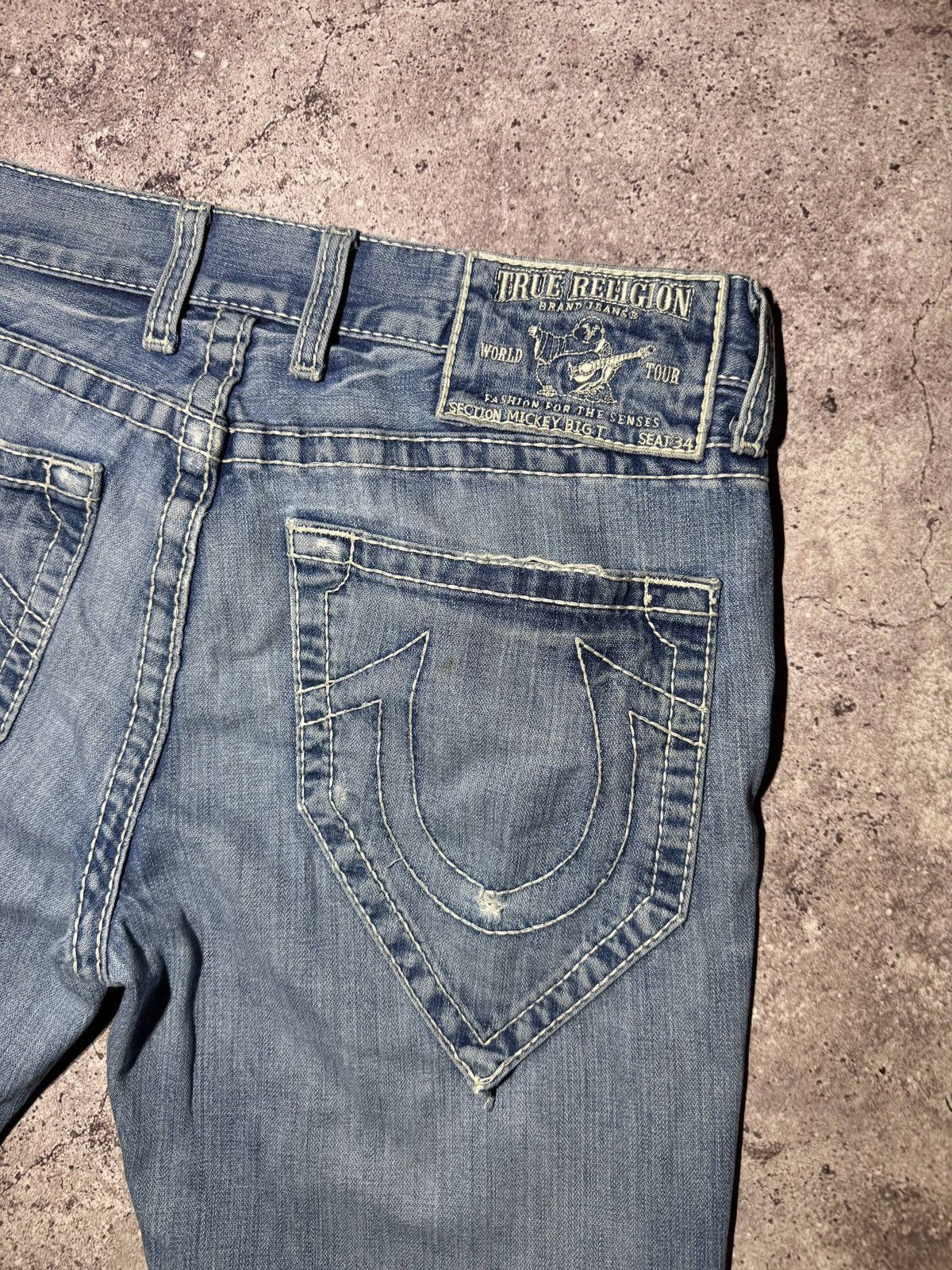 True Religion True Relegion Vintage Blue Denim Jeans Streetwear Japanese Size US 34 / EU 50 - 3 Thumbnail