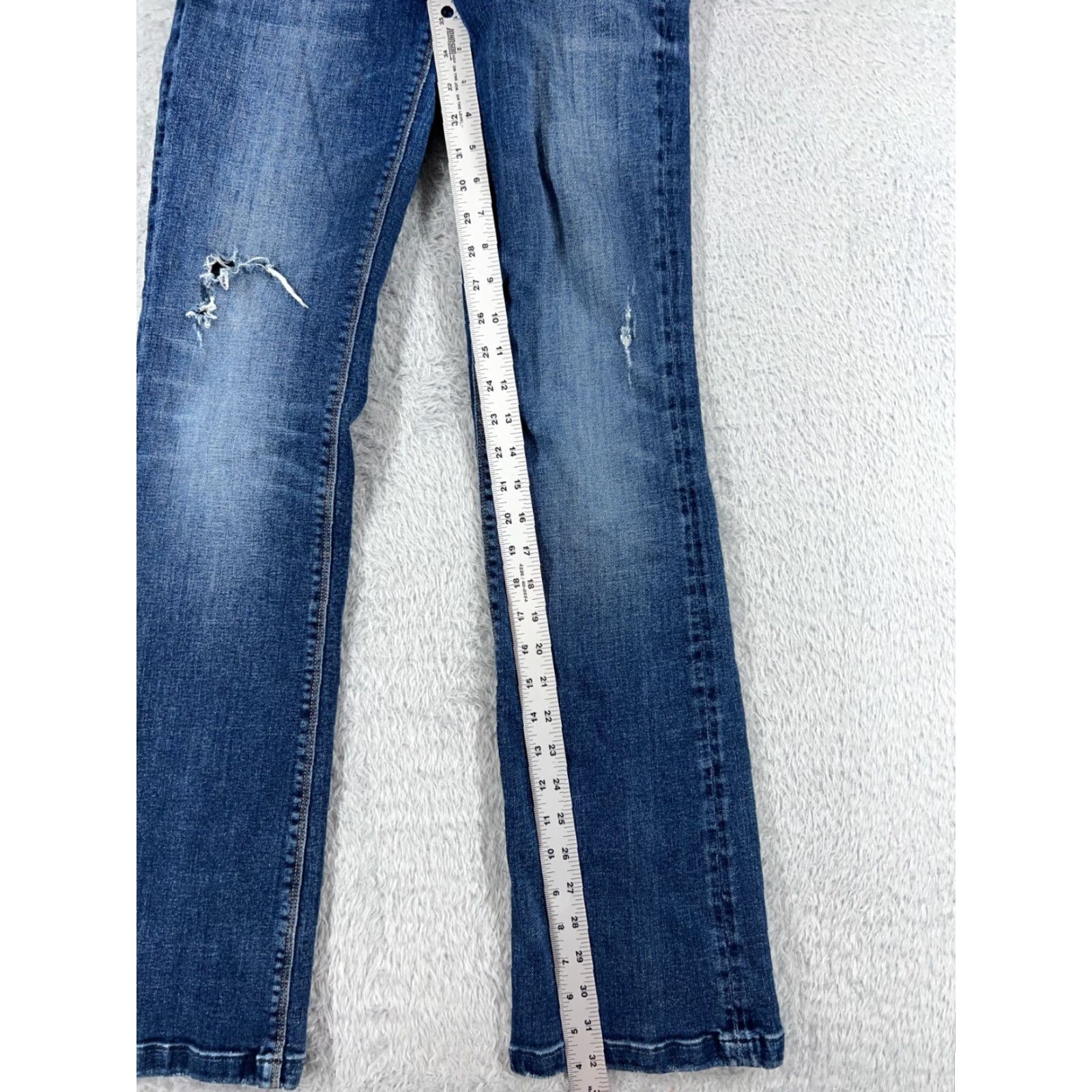 Guess Guess Jeans Womens 27 Blue Denim Boot Cut Mid Rise Cotton 26x32 Size 27" / US 4 / IT 40 - 7 Thumbnail