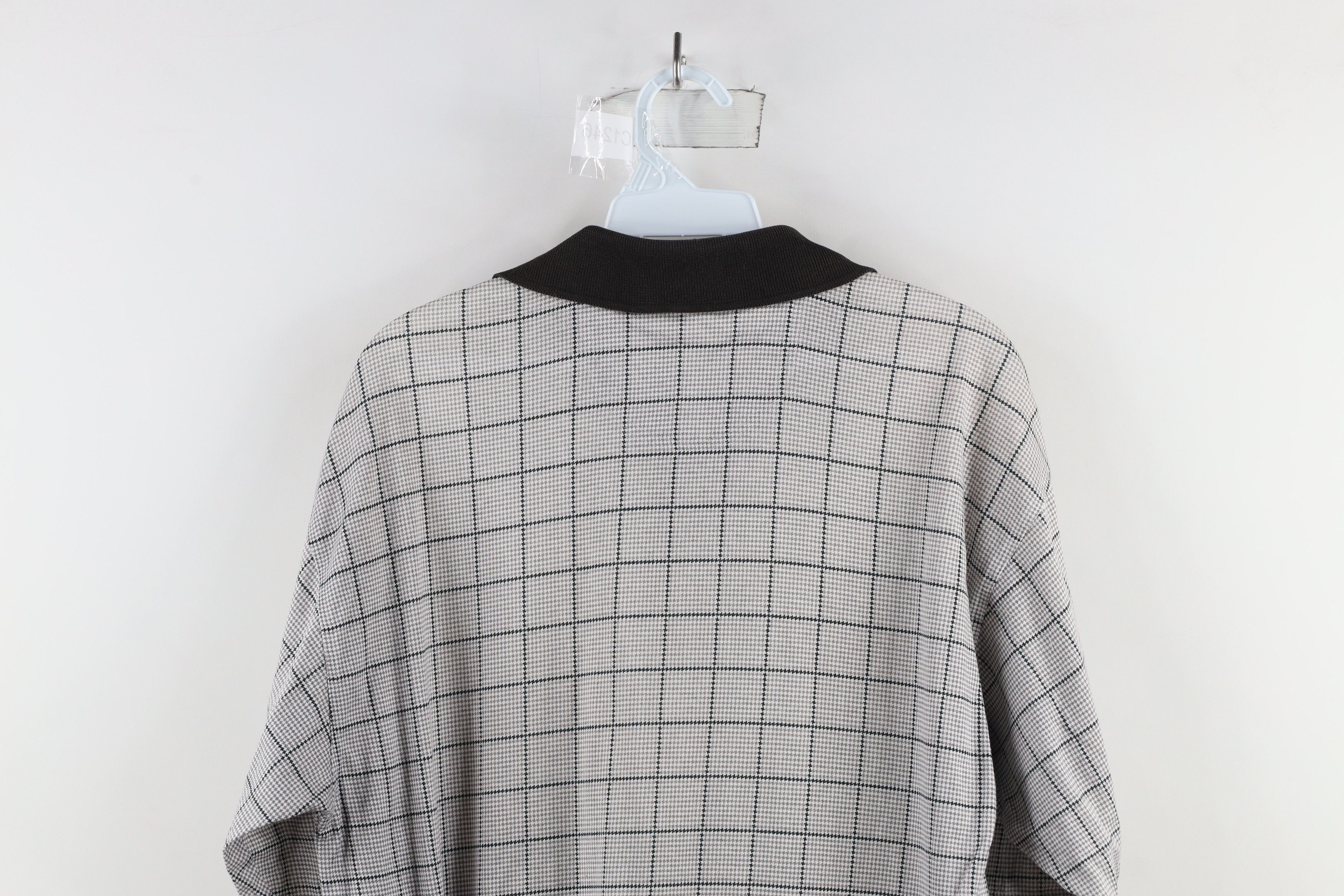 Vintage Vintage 90s Streetwear Houndstooth Collared Golf Polo Shirt Size US S / EU 44-46 / 1 - 9 Thumbnail