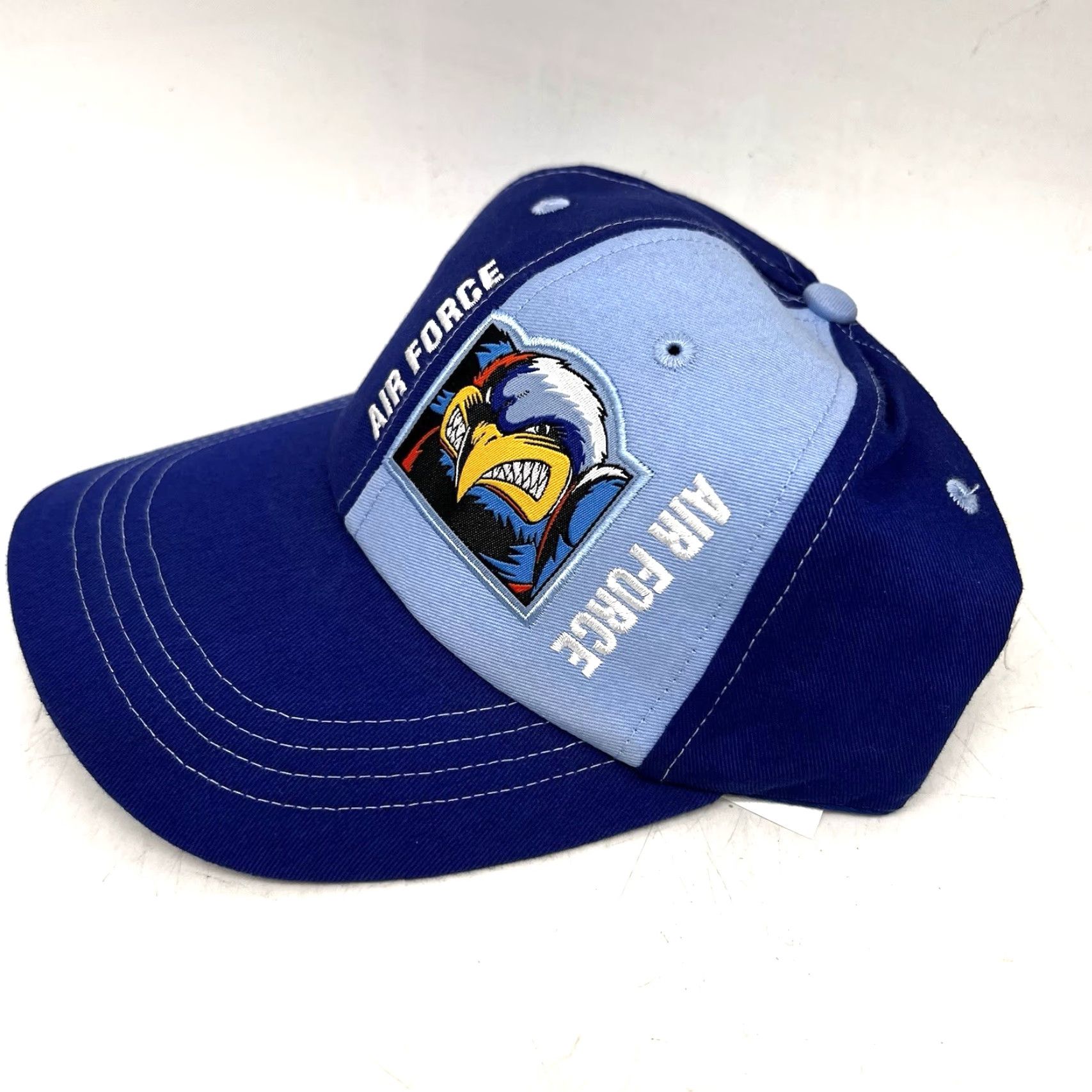 Vintage Air Force Embroidered Snap-Back Cap Blue Adult One Size Adjustable Twill Hat Mens Cap Size ONE SIZE - 3 Thumbnail