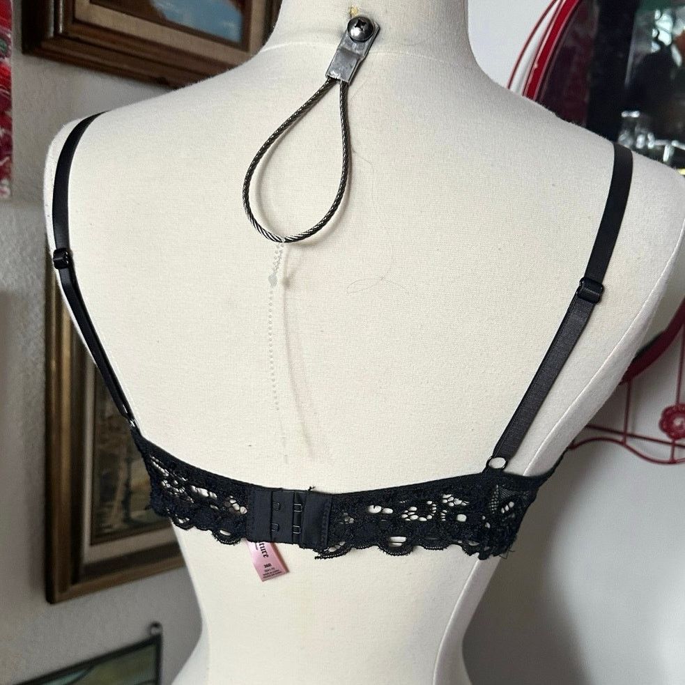 Juicy Couture juicy couture black floral lace bra Size ONE SIZE - 3 Thumbnail
