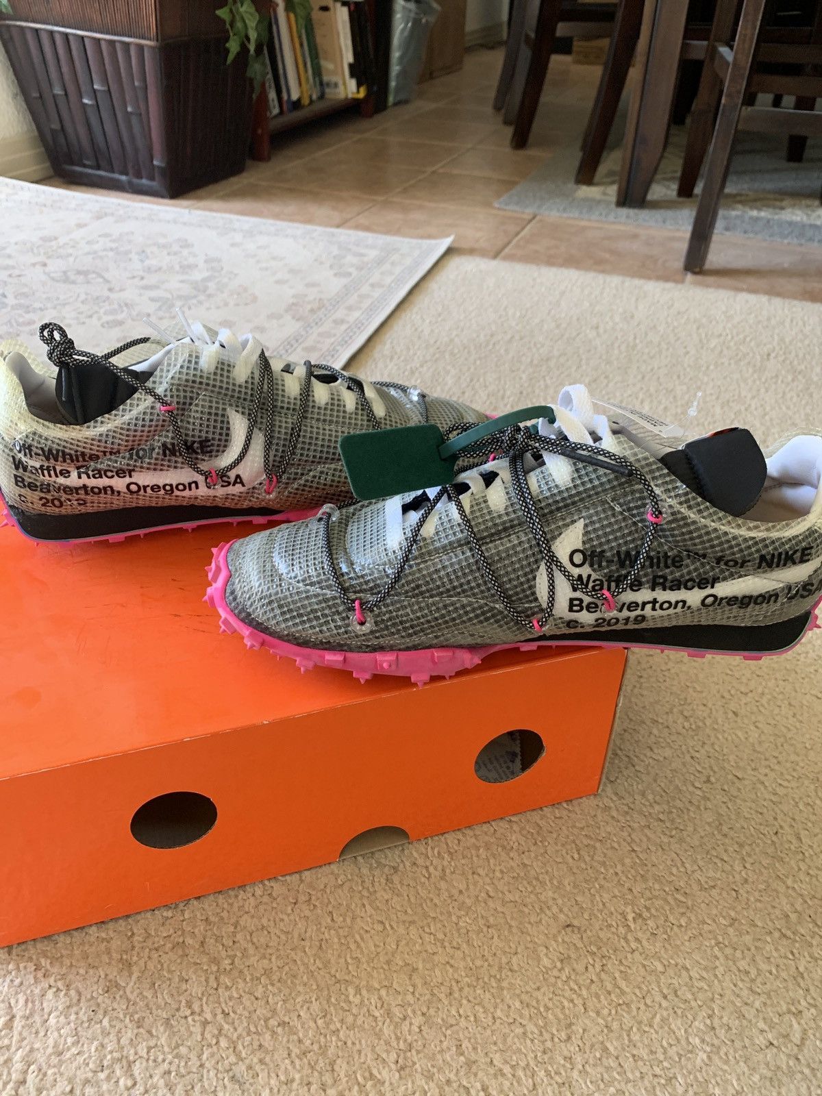 Nike × Off-White Waffle Racer Size US 11.5 / EU 44-45 - 6 Thumbnail