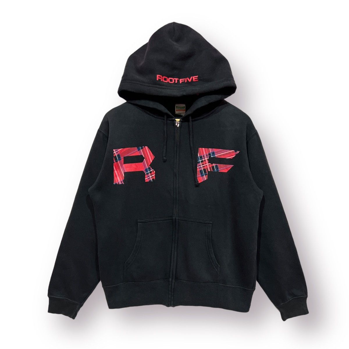 Japanese Brand 🔥 ROOT FIVE SWEATER HOODED BLACK BIG LOGO Size US M / EU 48-50 / 2 - 1 Thumbnail