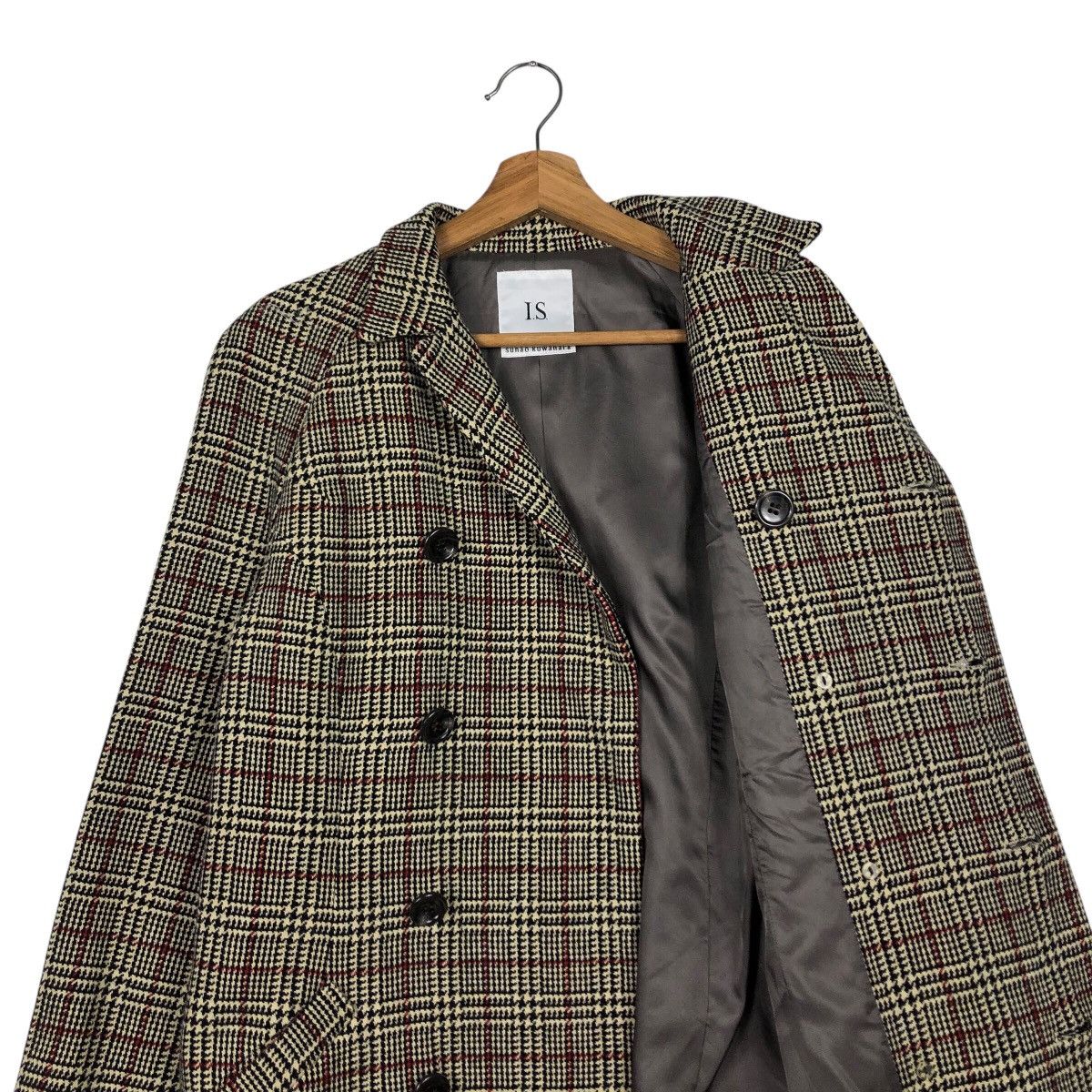 Issey Miyake 📌Vintage Long Jacket Double Breast IS Sunao Kuwahara Japan Size US M / EU 48-50 / 2 - 14 Thumbnail