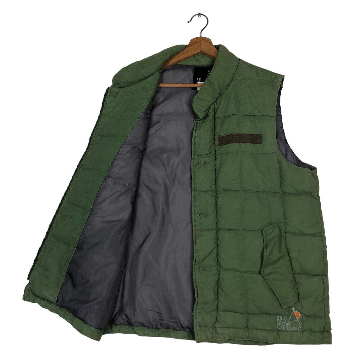 Hysteric Glamour 🔥Rare Tank Top Puffer Down Hunting Go Slow Caravan Japan Size US M / EU 48-50 / 2 - 11 Thumbnail