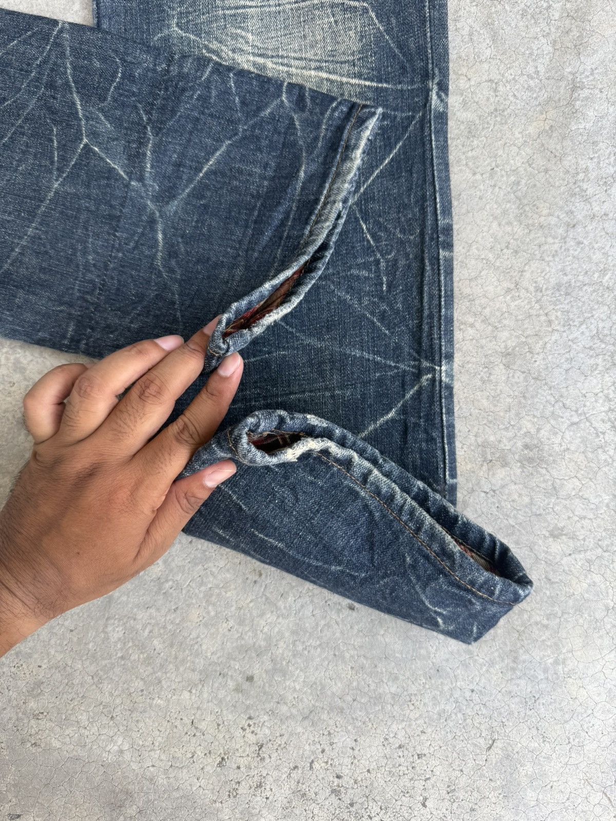 Hysteric Glamour Japanese Nylaus Double Waist Distressed Jeans Size US 32 / EU 48 - 14 Thumbnail