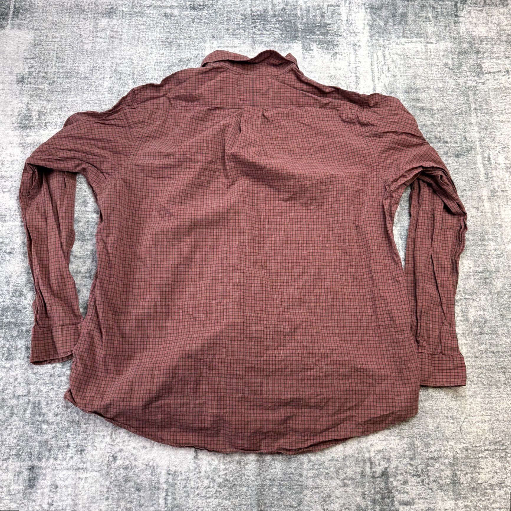 Polo Ralph Lauren VINTAGE Polo Ralph Lauren Shirt Mens 2XL Red Micro Plaid Lightweight Button-Down Shirt Size US XXL / EU 58 / 5 - 6 Thumbnail
