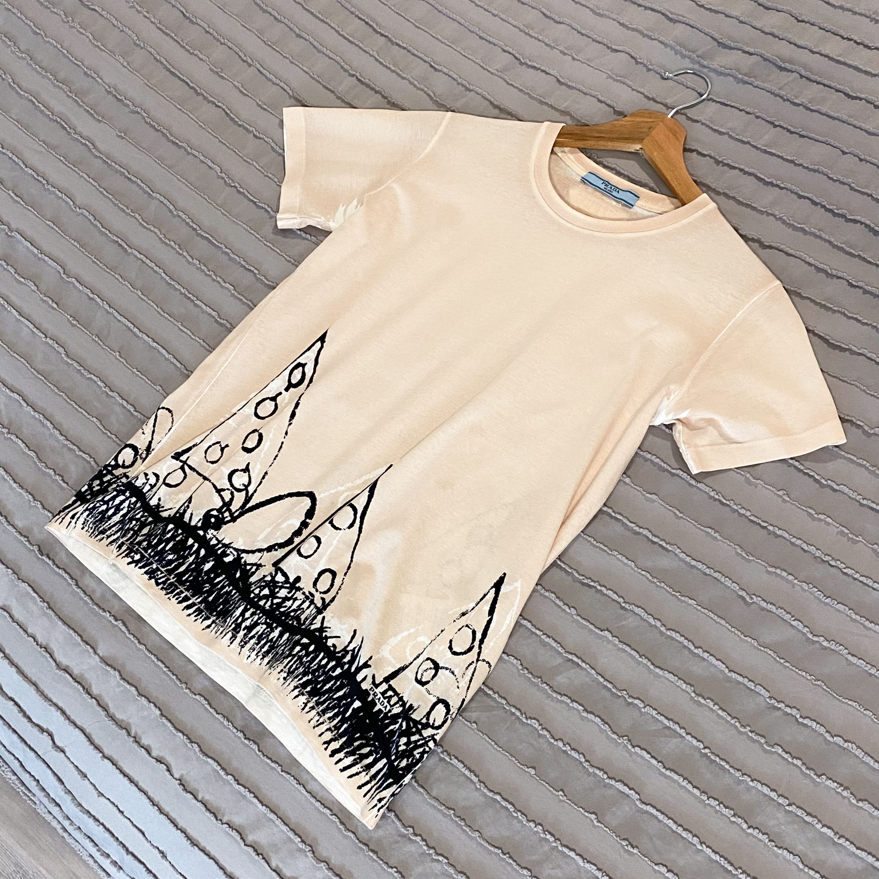 Prada Prada Milano Tie Dye Print Logo Tee / T Shirt Size S / US 4 / IT 40 - 1 Thumbnail