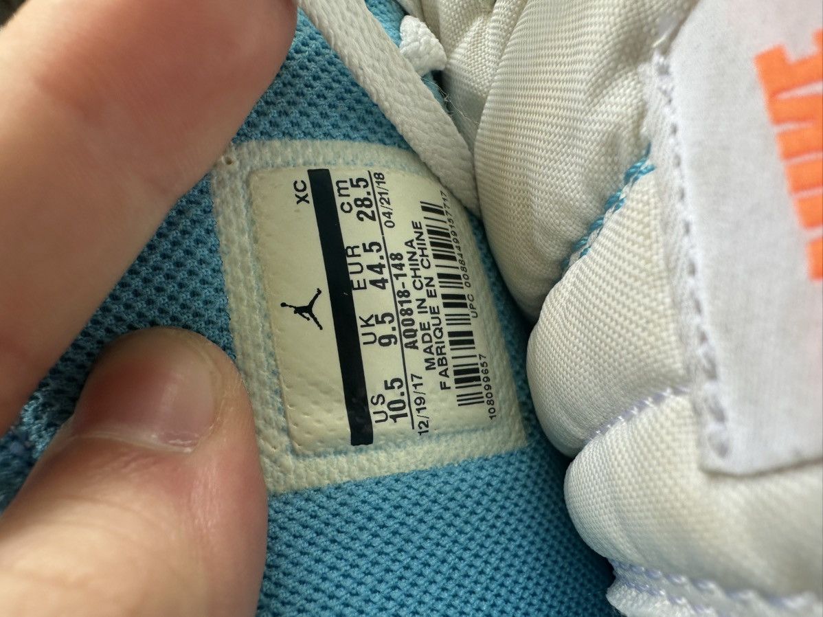 Jordan Brand × Off-White Nike Air Jordan 1 High OG Off-White UNC size 10.5 Size US 10.5 / EU 43-44 - 6 Thumbnail