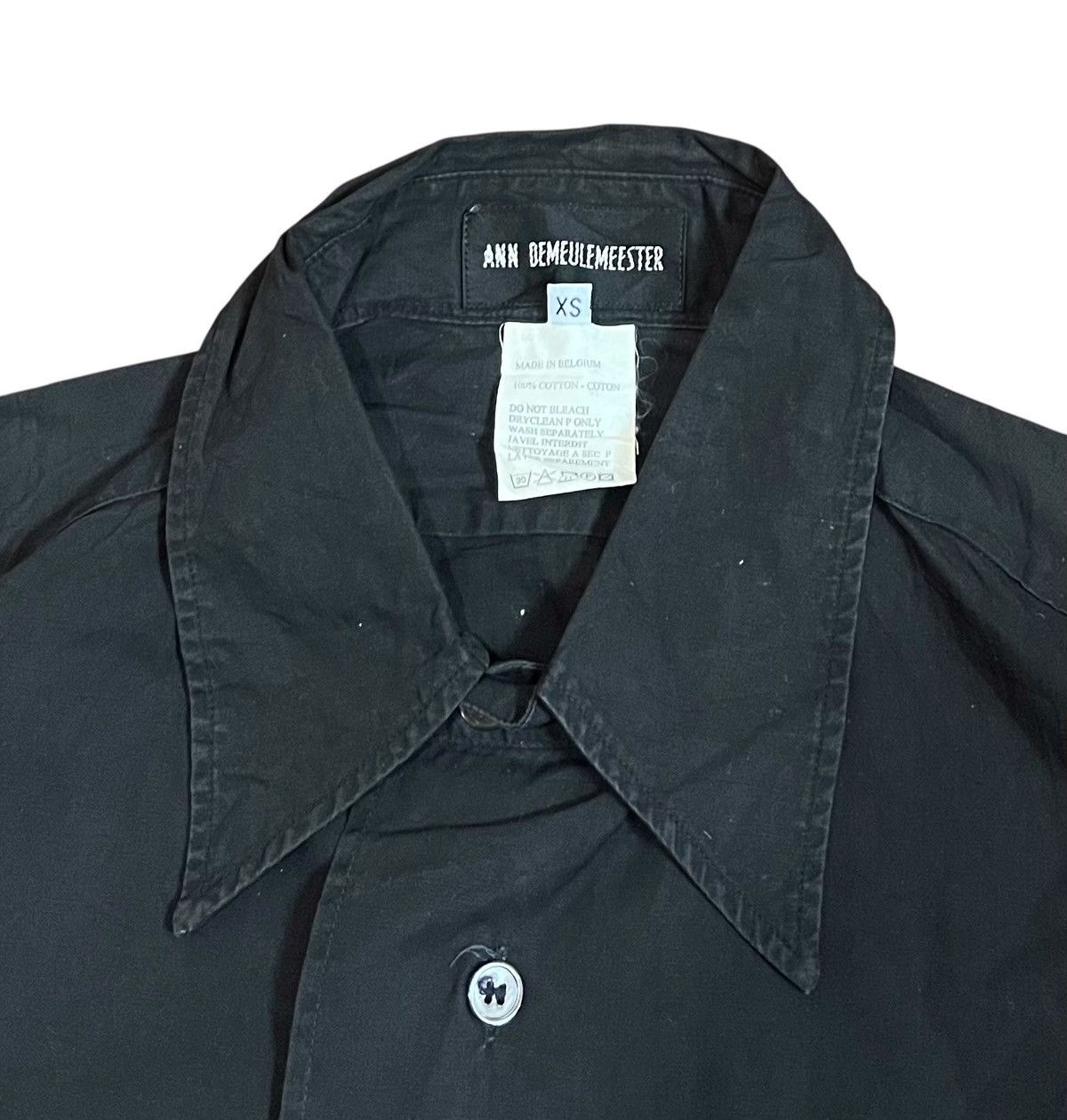 Ann Demeulemeester Vintage ann demuelemeester black button up shirt Size US S / EU 44-46 / 1 - 3 Thumbnail