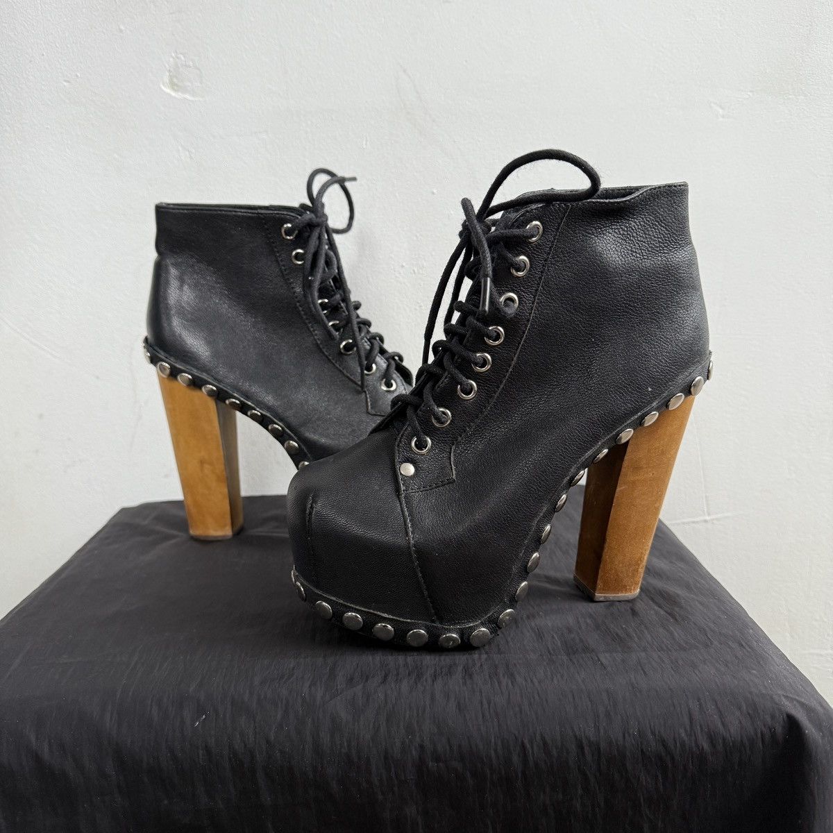 Jeffrey Campbell Havana Last by Jeffrey Campbell Handmade Leather Boots Size US 5.5 / IT 35.5 - 3 Thumbnail
