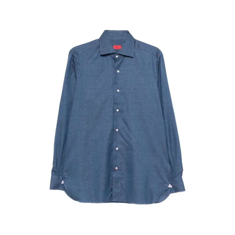 Isaia Isaia BLUE Shirts Size US XXL / EU 58 / 5 - 1 Thumbnail