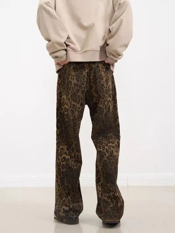 Japanese Brand × Jean Vintage leopard print straight leg jeans Size US 32 / EU 48 - 3 Thumbnail