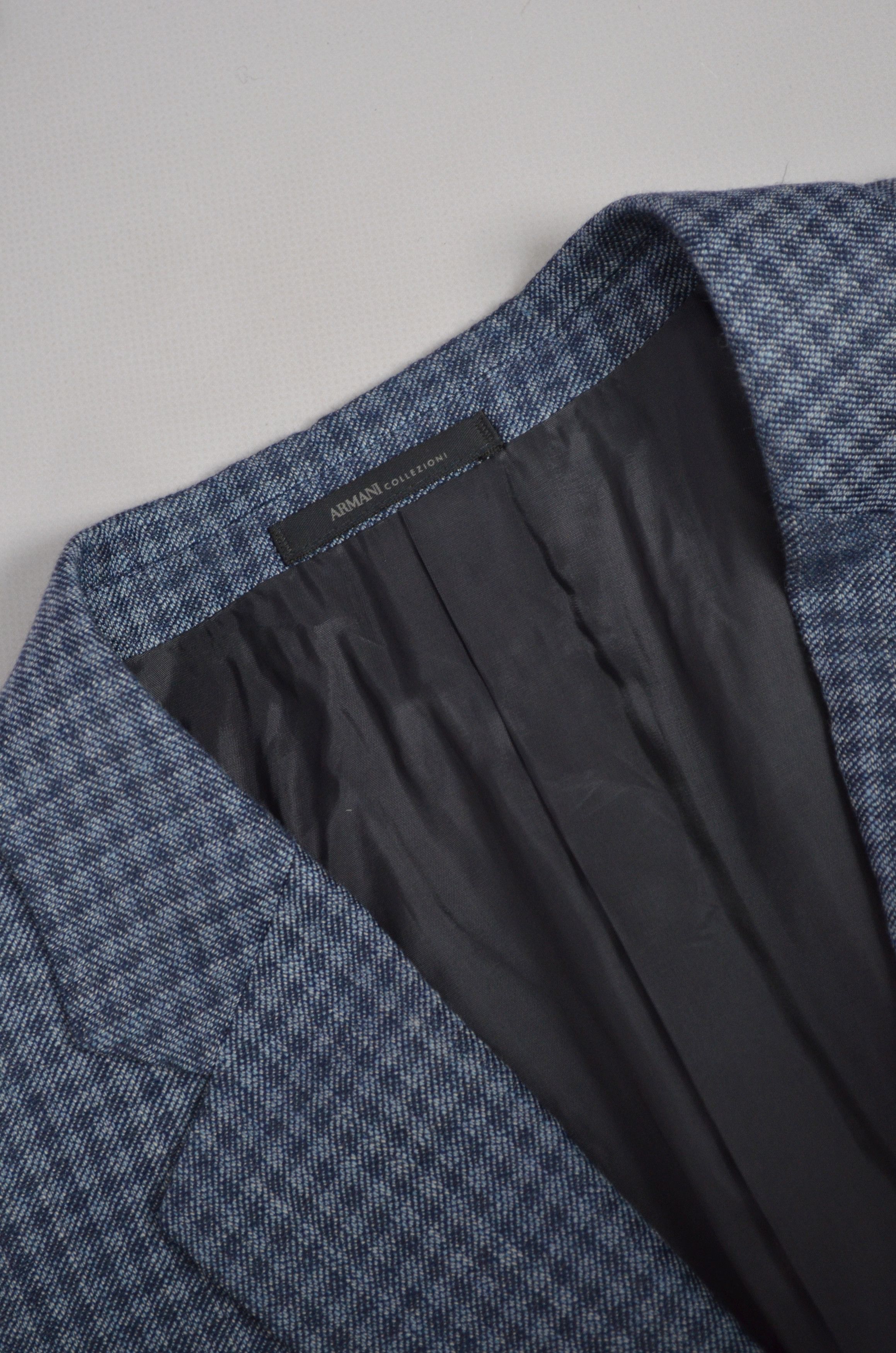 Designer × Emporio Armani Armani Collezioni G Line Linen Wool Jacket Blazer US48 Slim Size 48S - 13 Thumbnail