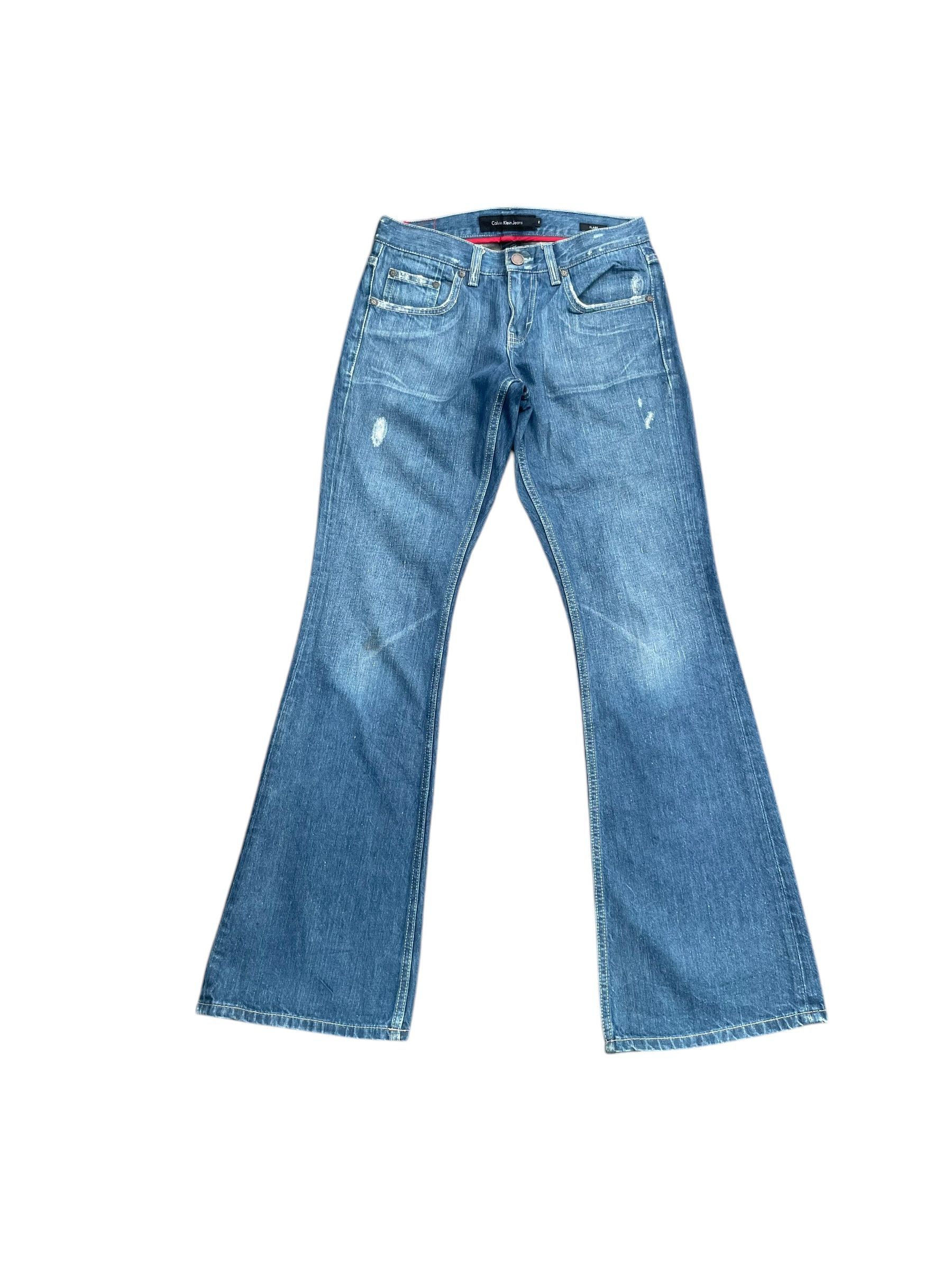 Vintage Flare Calvin Klein Distresed Denim