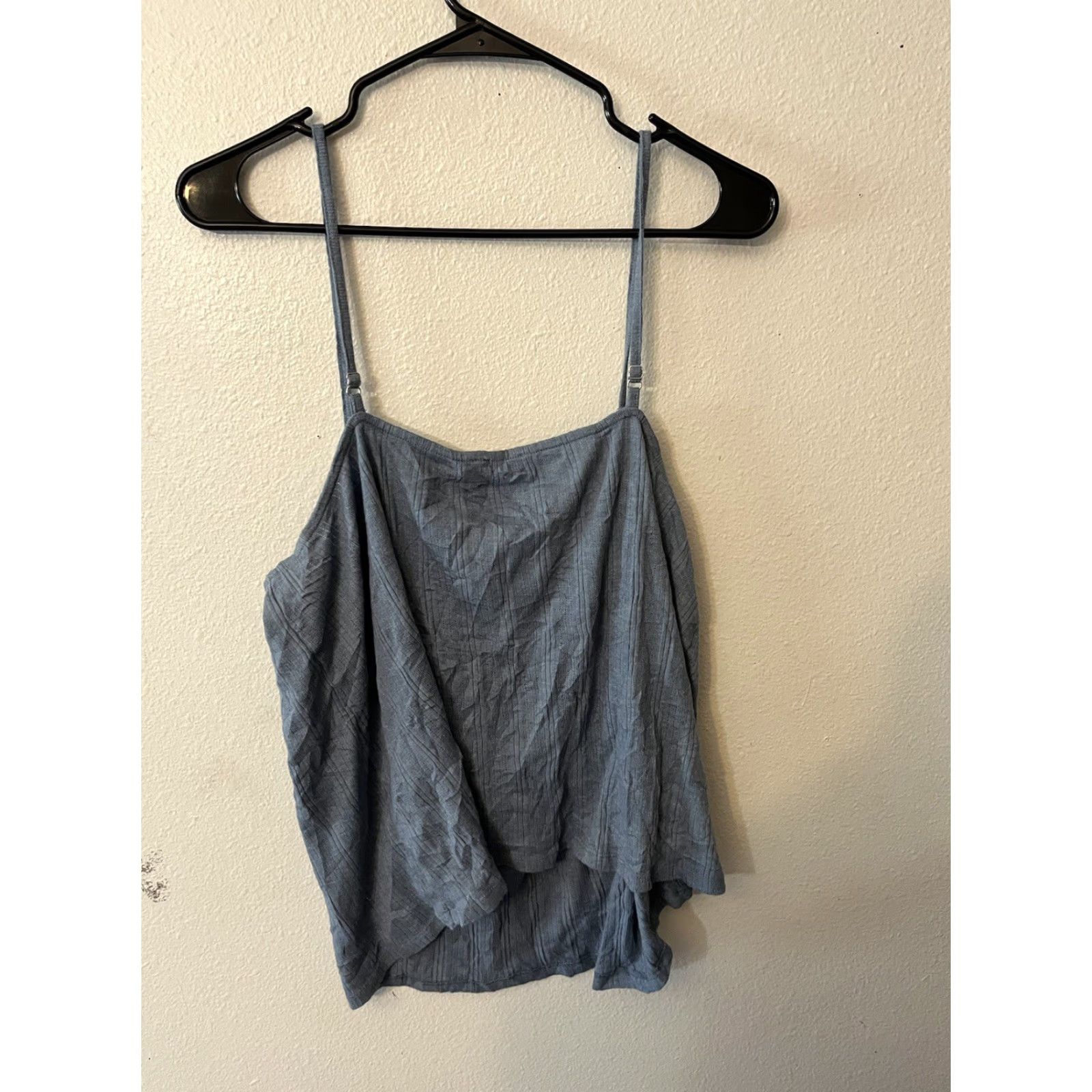 Loft VINTAGE Ann Taylor LOFT Sleep Tank Top Womens Large Blue Lightweight Pajama Cami Sleeveless Summer Activewear Size L / US 10 / IT 46 - 2 Thumbnail