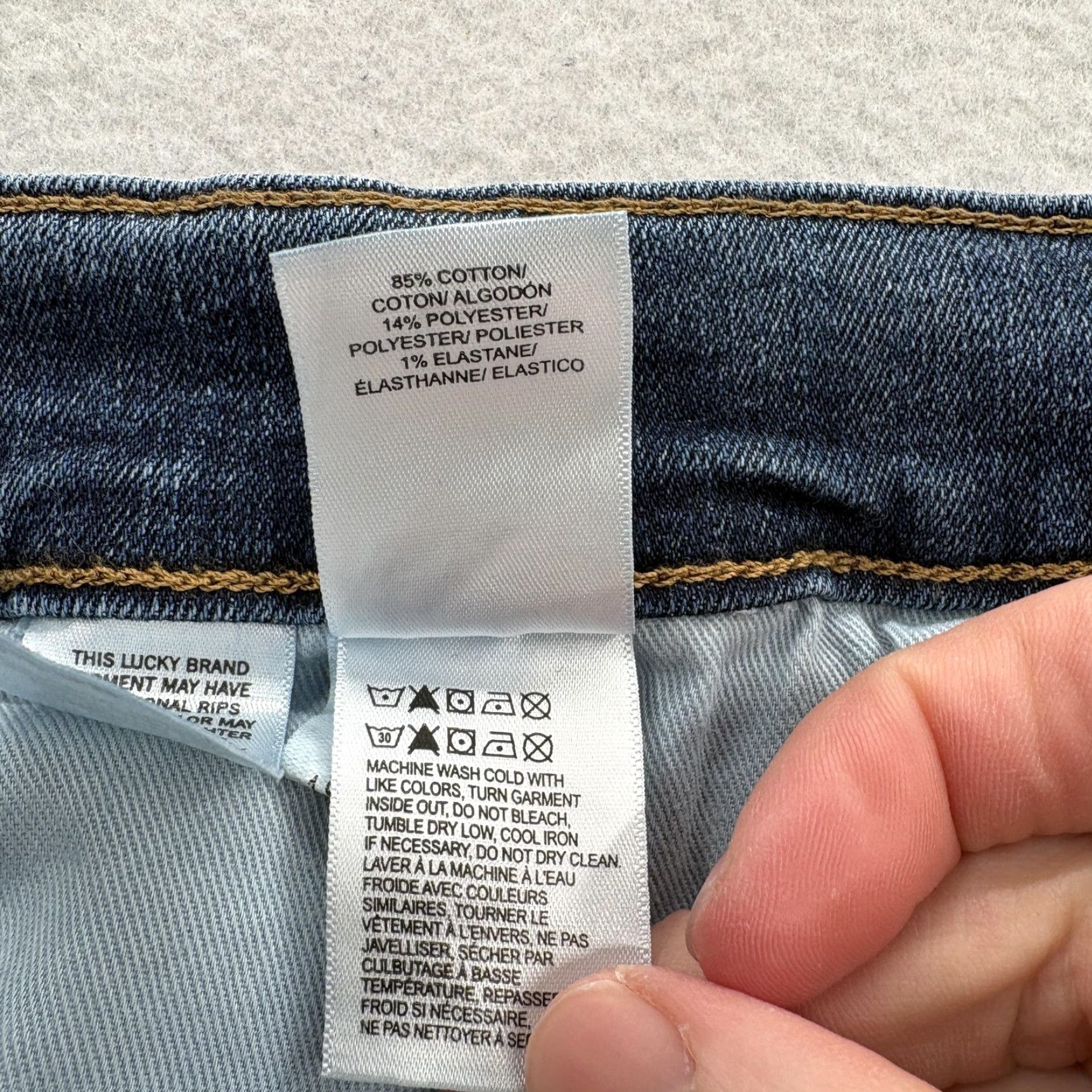 Lucky Brand Lucky Brand Jeans Mens 38x30 Blue 221 Straight Medium Wash Stretch Denim Pants Size US 38 / EU 54 - 6 Thumbnail