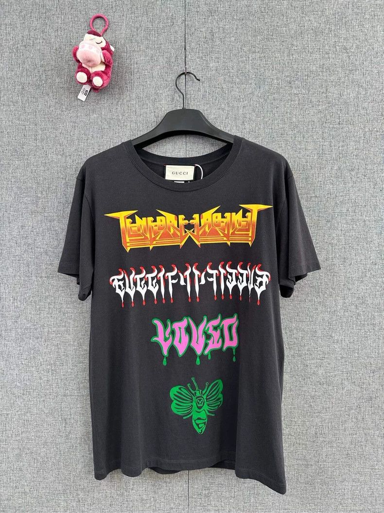 Gucci Gucci Sanskrit graffiti black short sleeves 2503-Nextarrow Size US S / EU 44-46 / 1 - 1 Thumbnail