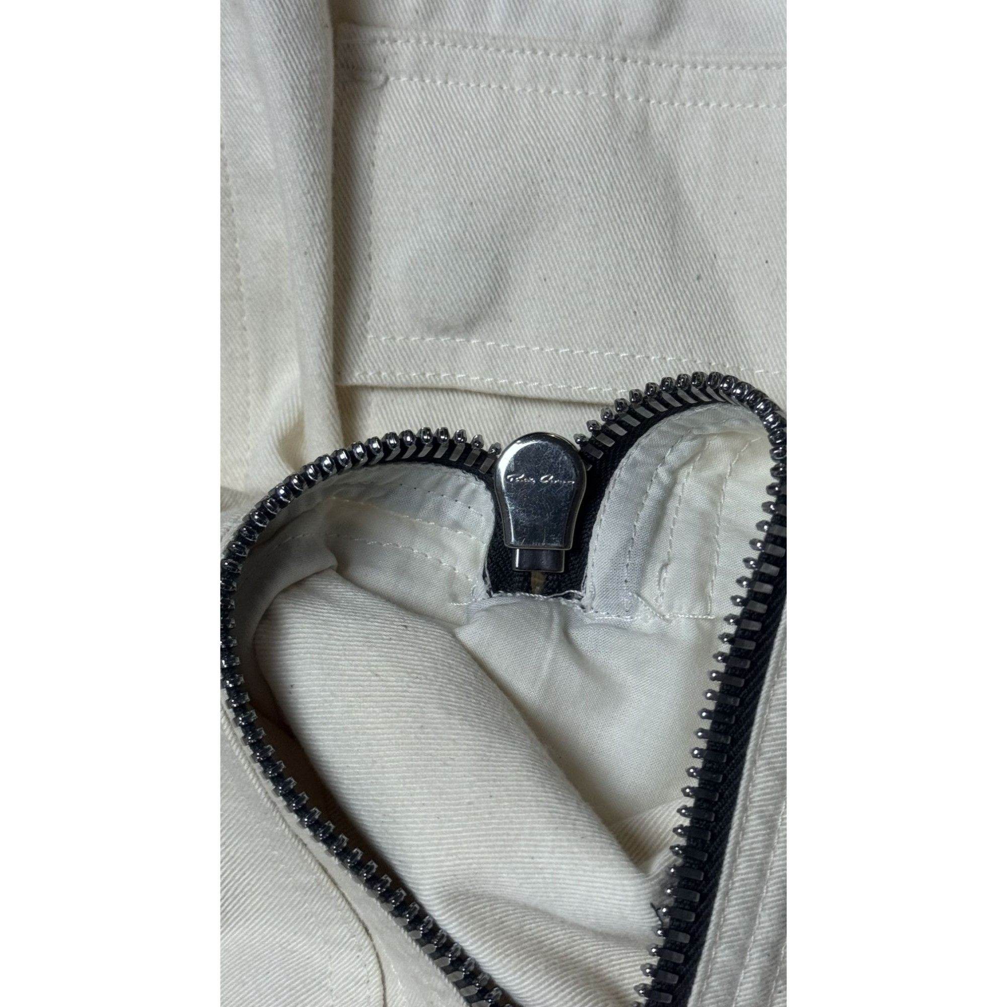 Rick Owens ♚ Rick Owens Sample 'Fog' SS22 Natural Cotton Cargo Joggers Size US 32 / EU 48 - 5 Thumbnail
