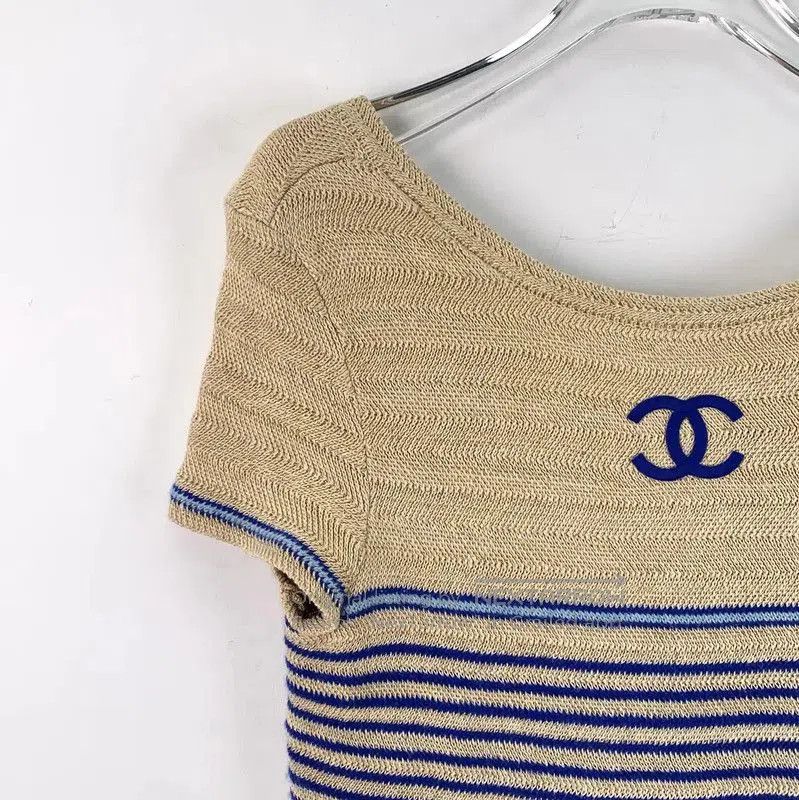 Chanel Chanel Striped Knit Women’s Sweater in XS . Size XS / US 0-2 / IT 36-38 - 3 Thumbnail