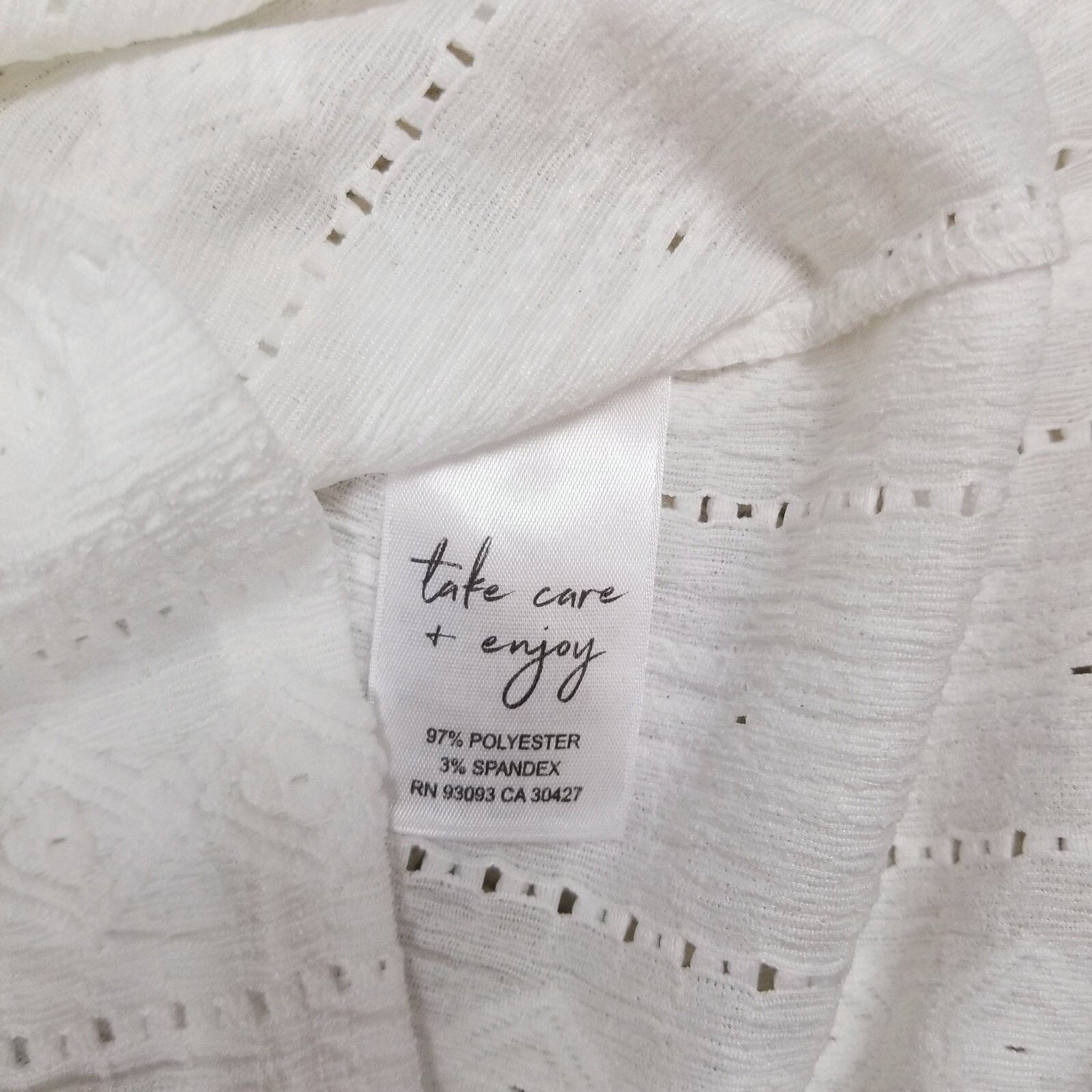 NIC+ZOE Nic+Zoe Angled Lace Blouse Milk Sz Small Size S / US 4 / IT 40 - 8 Thumbnail
