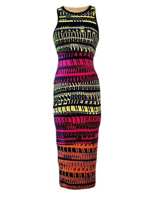 Dolce & Gabbana Runway 2012 F/W Dolce & Gabbana Alphabet Fergie Dress Size S / US 4 / IT 40 - 3 Thumbnail