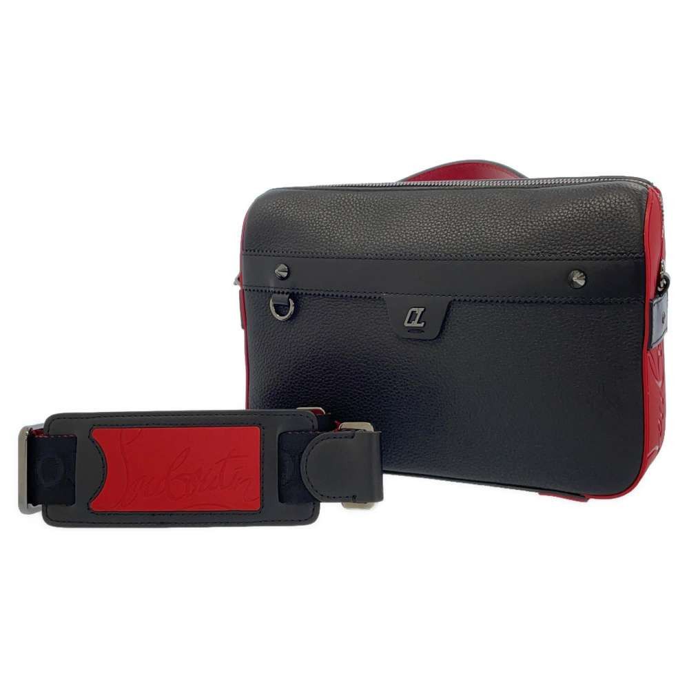 image of Christian Louboutin Shoulder Bag Leather Black, Women's