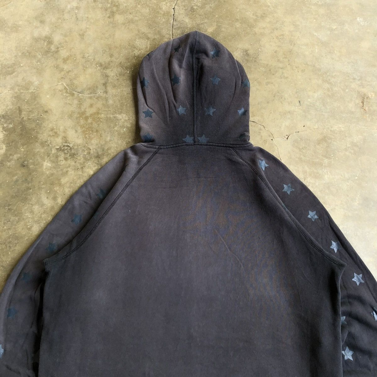 Japanese Brand Vintage Trashed Xlarge Stars Logo Ziphoodie Y2k Black Size US XL / EU 56 / 4 - 14 Thumbnail