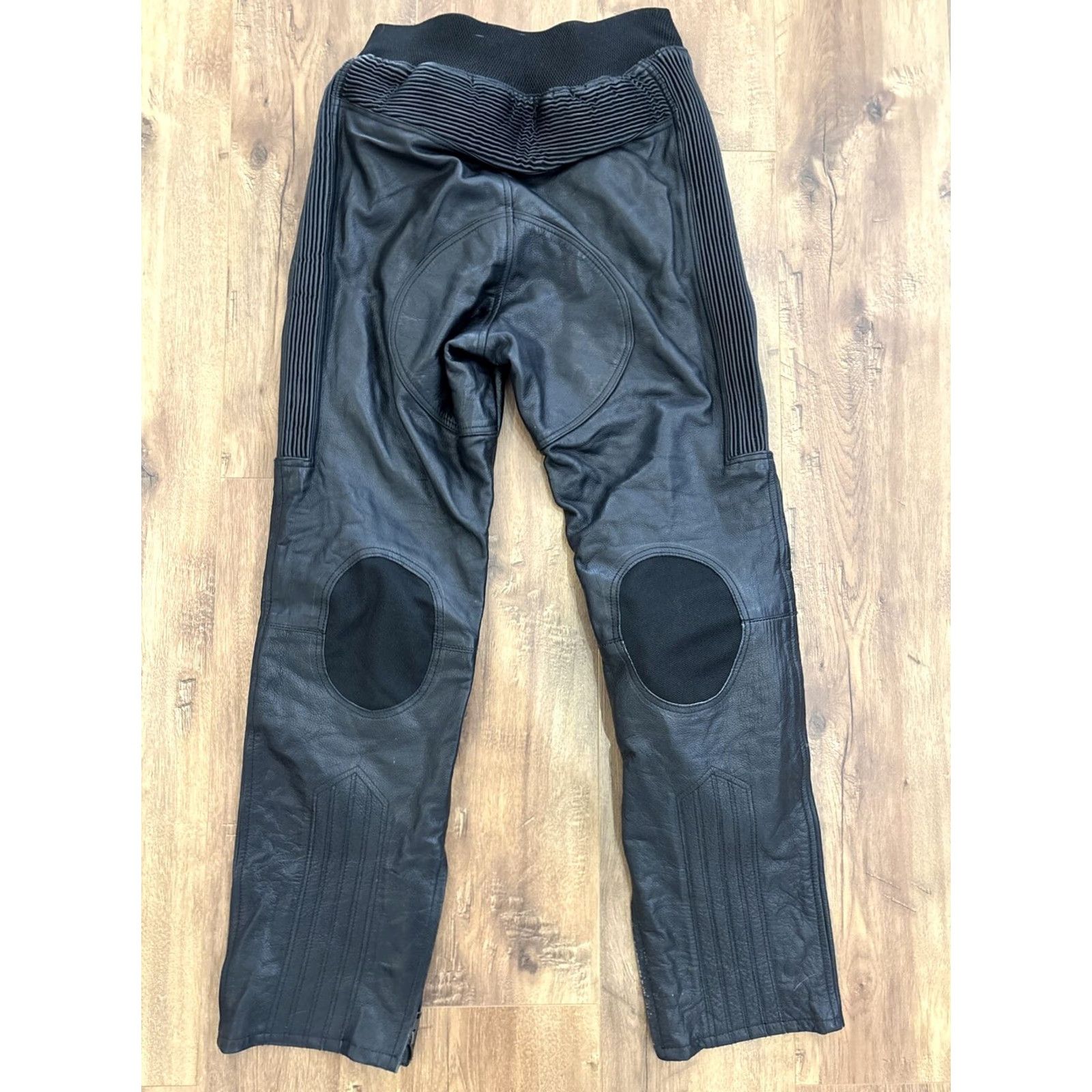 Vintage VINTAGE Wicked Stock Leather Pants Biker Motorcycle Lined 5-Pocket Mens XL Black Size US 36 / EU 52 - 5 Thumbnail