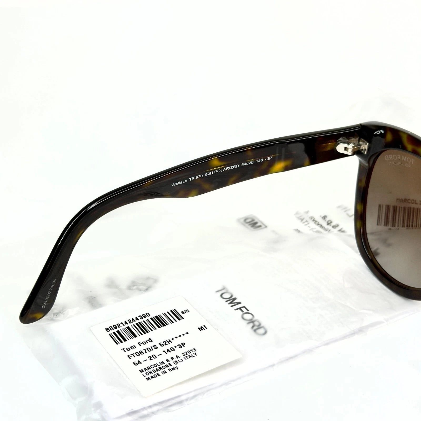 Tom Ford TOM FORD WALLACE TF870 52H Brown Havana Sunglass 870 FT0870 Size ONE SIZE - 2 Thumbnail