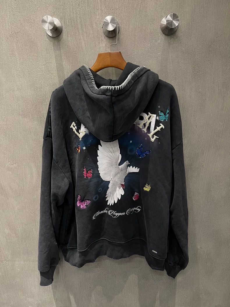 Amiri Amiri Make an old peace pigeon sweatshirt hoodie 2501-Nexta Size US M / EU 48-50 / 2 - 2 Thumbnail