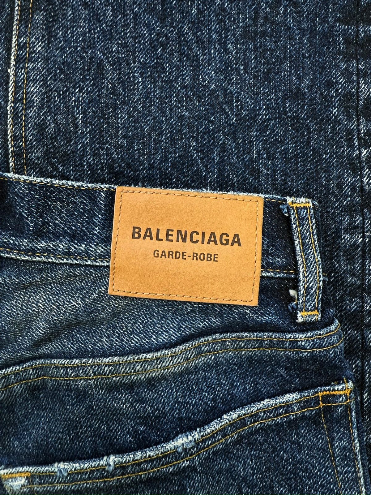Balenciaga Balenciaga Selvedge Straight Cut Blue Heavy Weight Denim Size US 28 / EU 44 - 4 Thumbnail