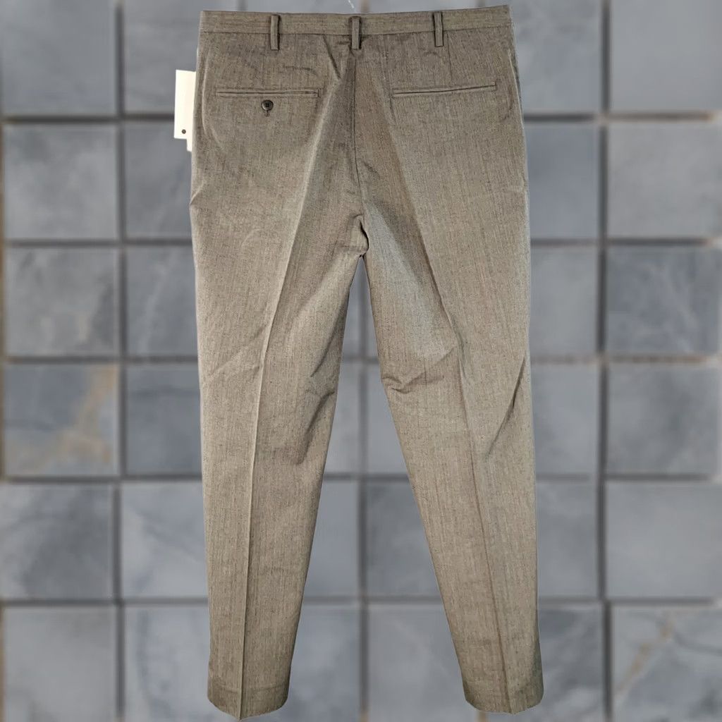 Visvim VISVIM Dalton Slacks Grey Wool Linen Tapered Zip Fly Dress Pants - Size L - Men Size US 33 - 1 Thumbnail